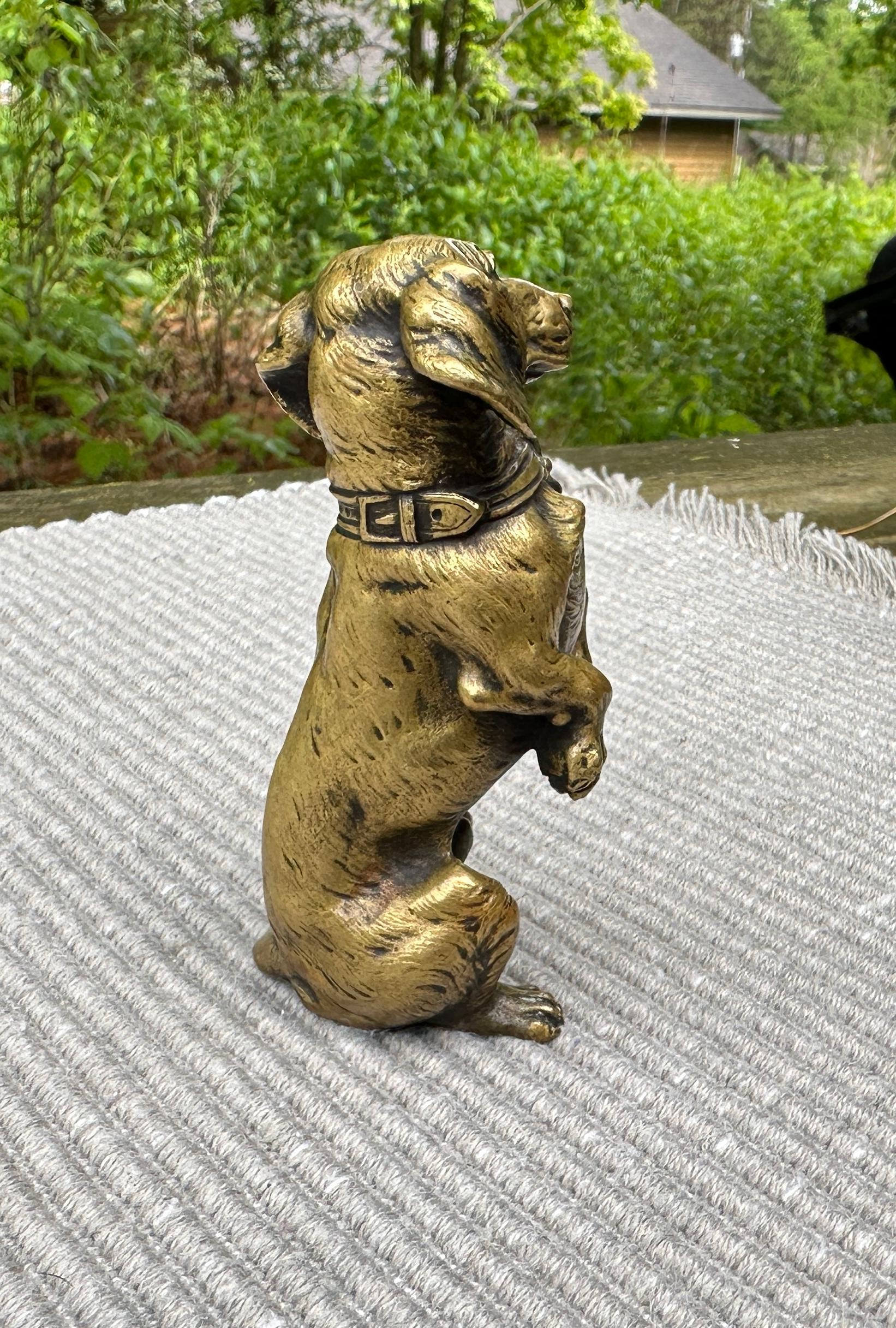 Dackel Hund Österreichisch Vienna Bronze Französisch CIRCA 1880 Miniatur Bronze im Zustand „Hervorragend“ in New York, NY