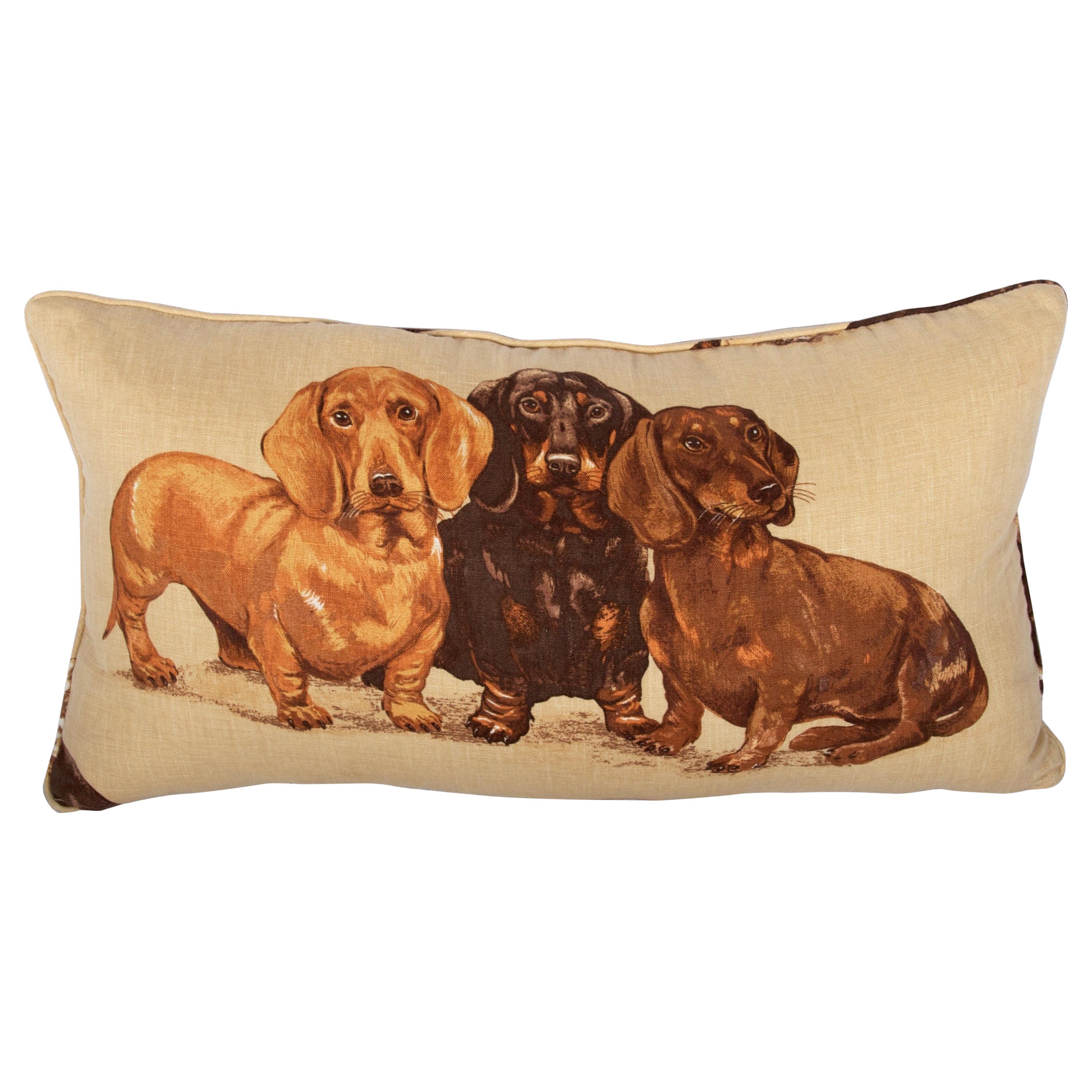 Dachshund Pillow-Down Filled