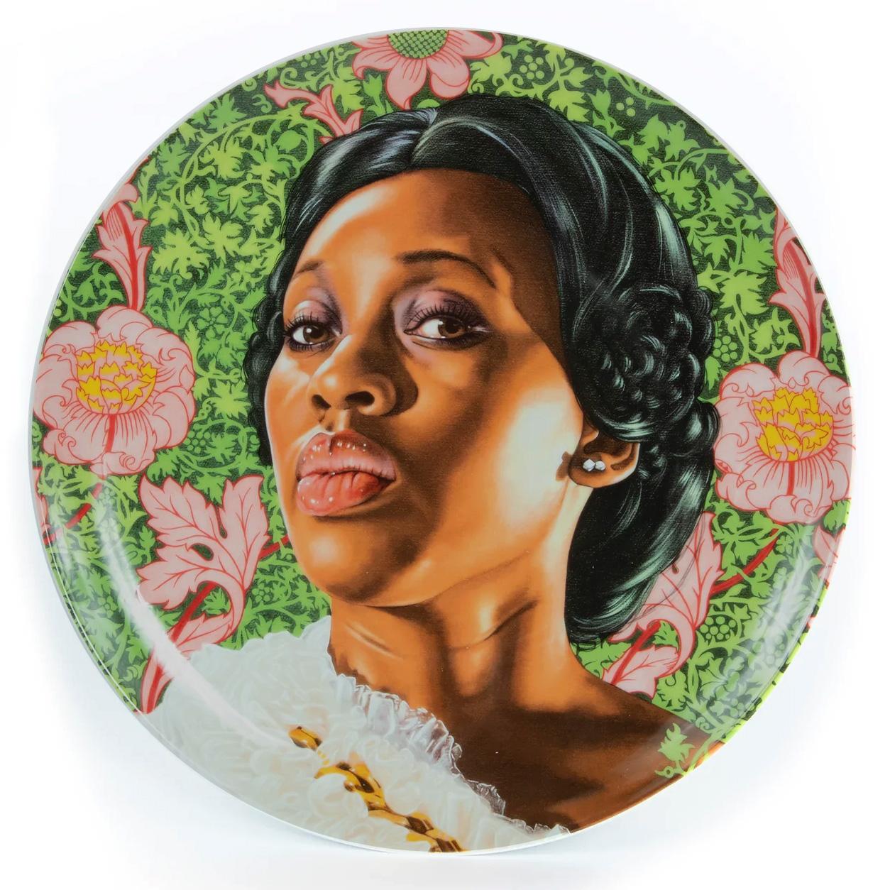 Dacia Carter II Plate by Kehinde Wiley In New Condition In Jersey City, NJ