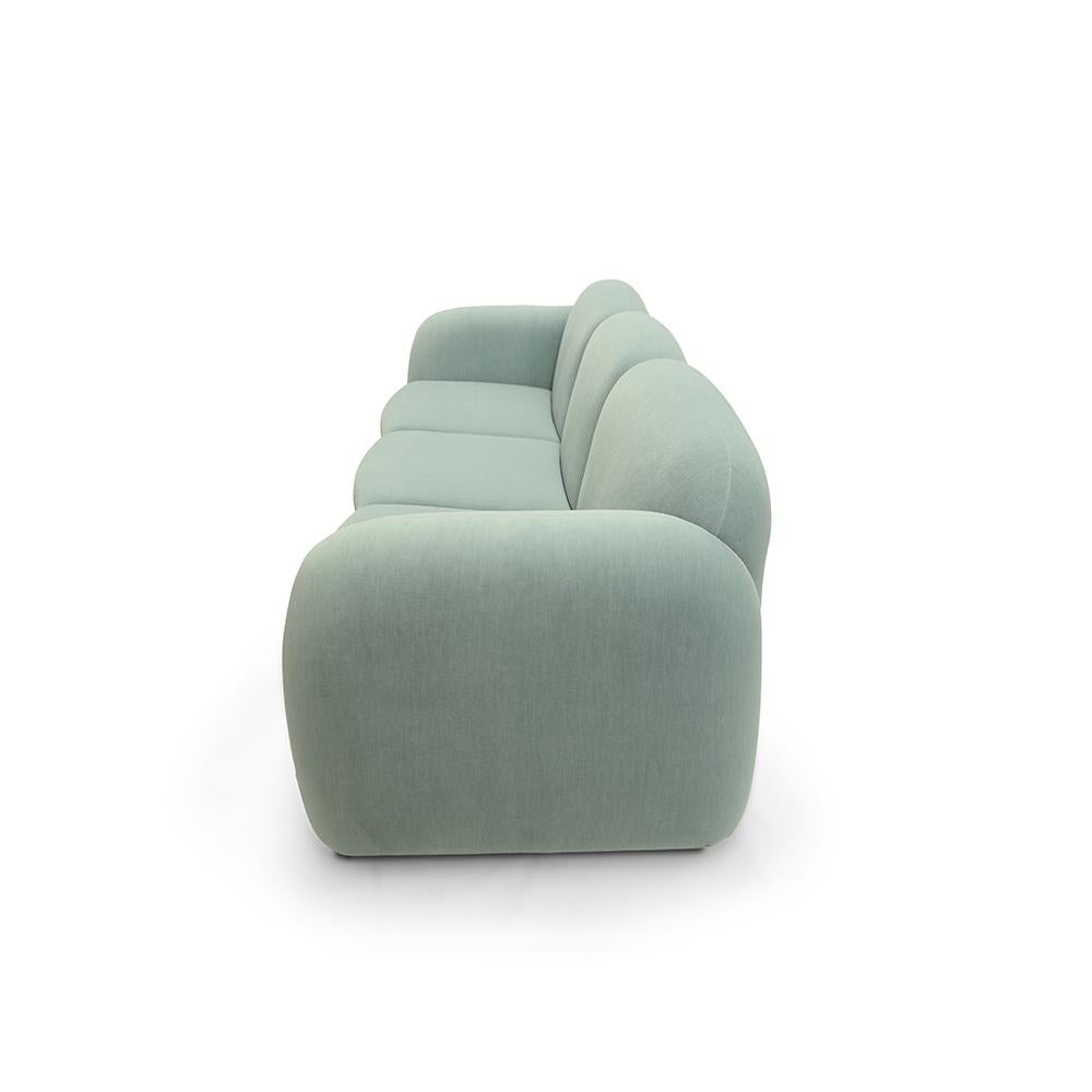 Daciano da Costa - Collector Penta Sofá en Acquamarine en Nuevo estado para la venta en Castelo da Maia, PT