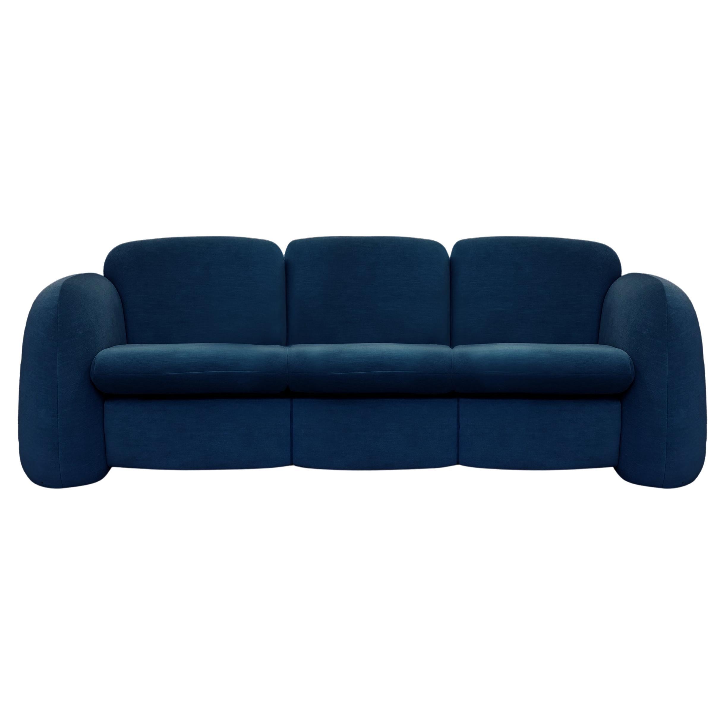 Daciano da Costa - Collector Penta Sofa in Marineblau im Angebot