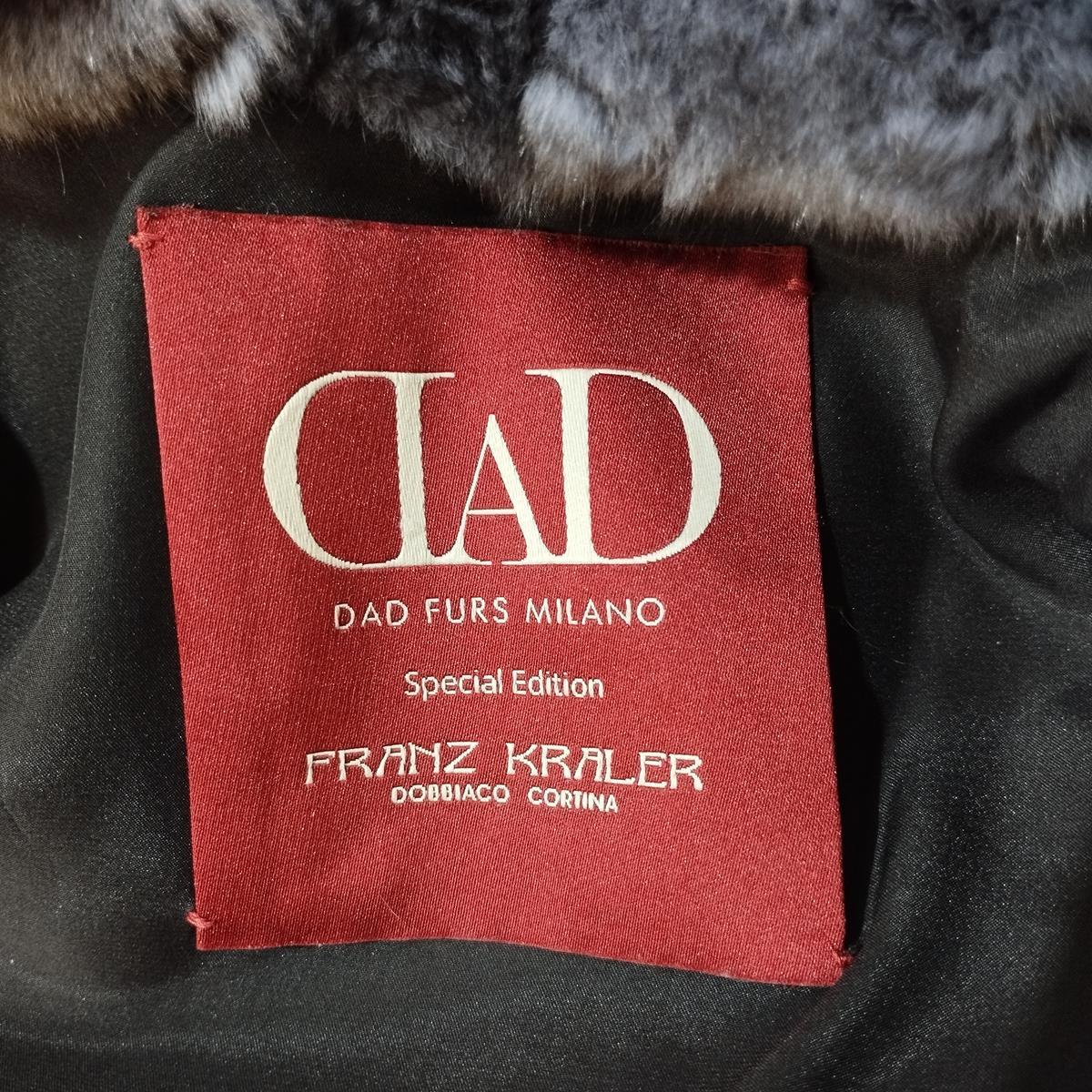 DAD Milano X Franz Kraler Cappotto in pelliccia di cincillà IT 42 in vendita 6