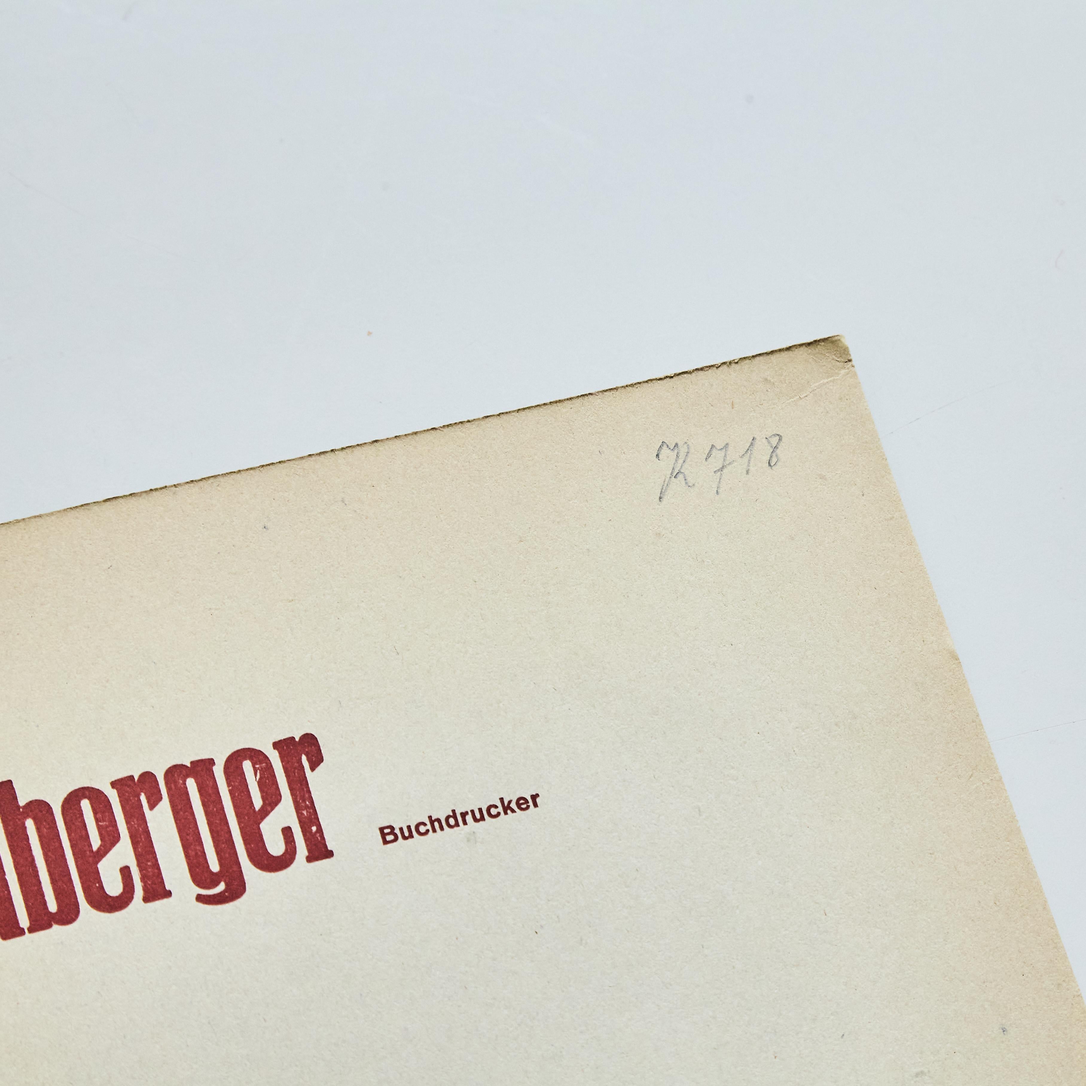 Carta Pubblicazione del 1958 
