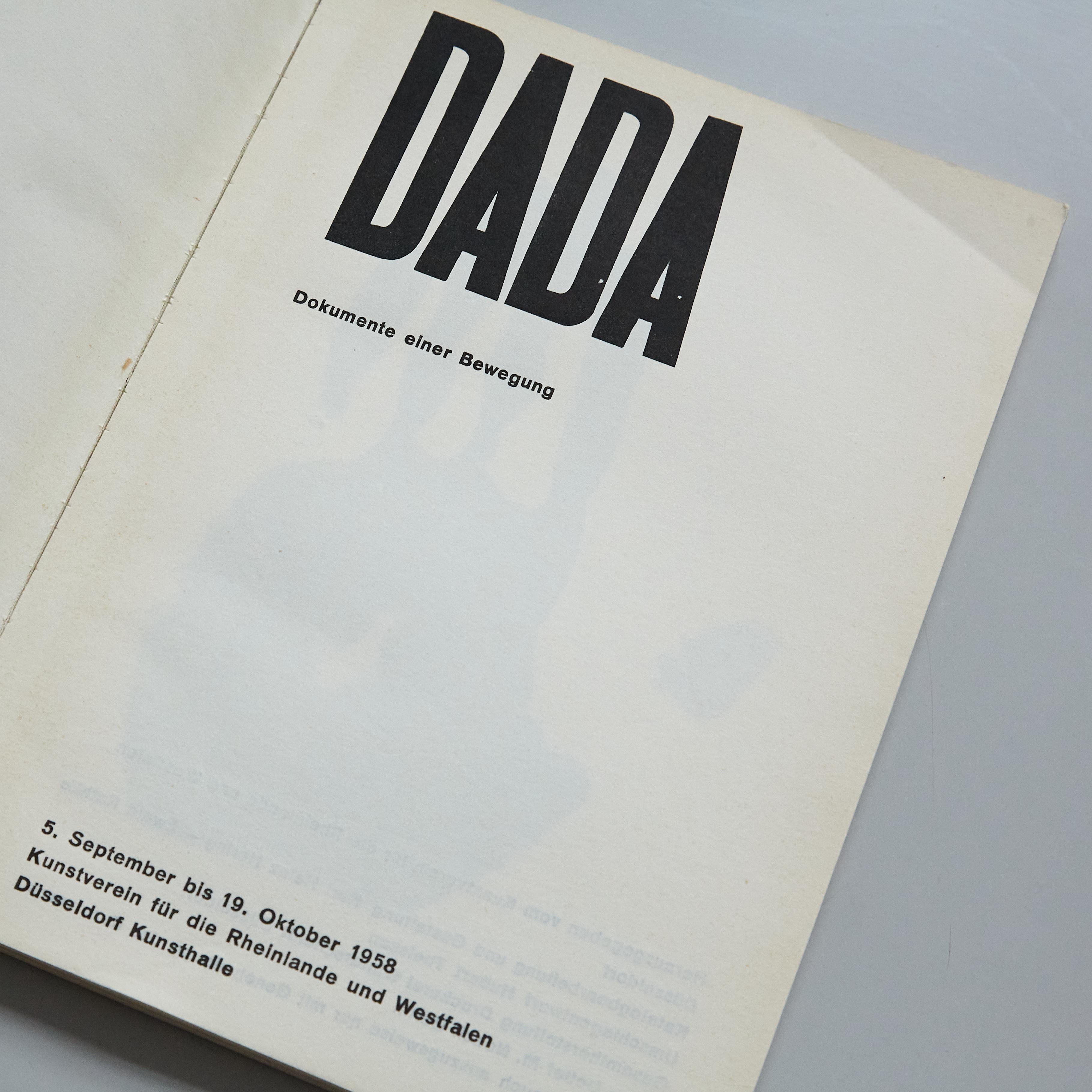 „DADA dokumentiert eine Bewegung“, Veröffentlichung 1958 (Papier) im Angebot