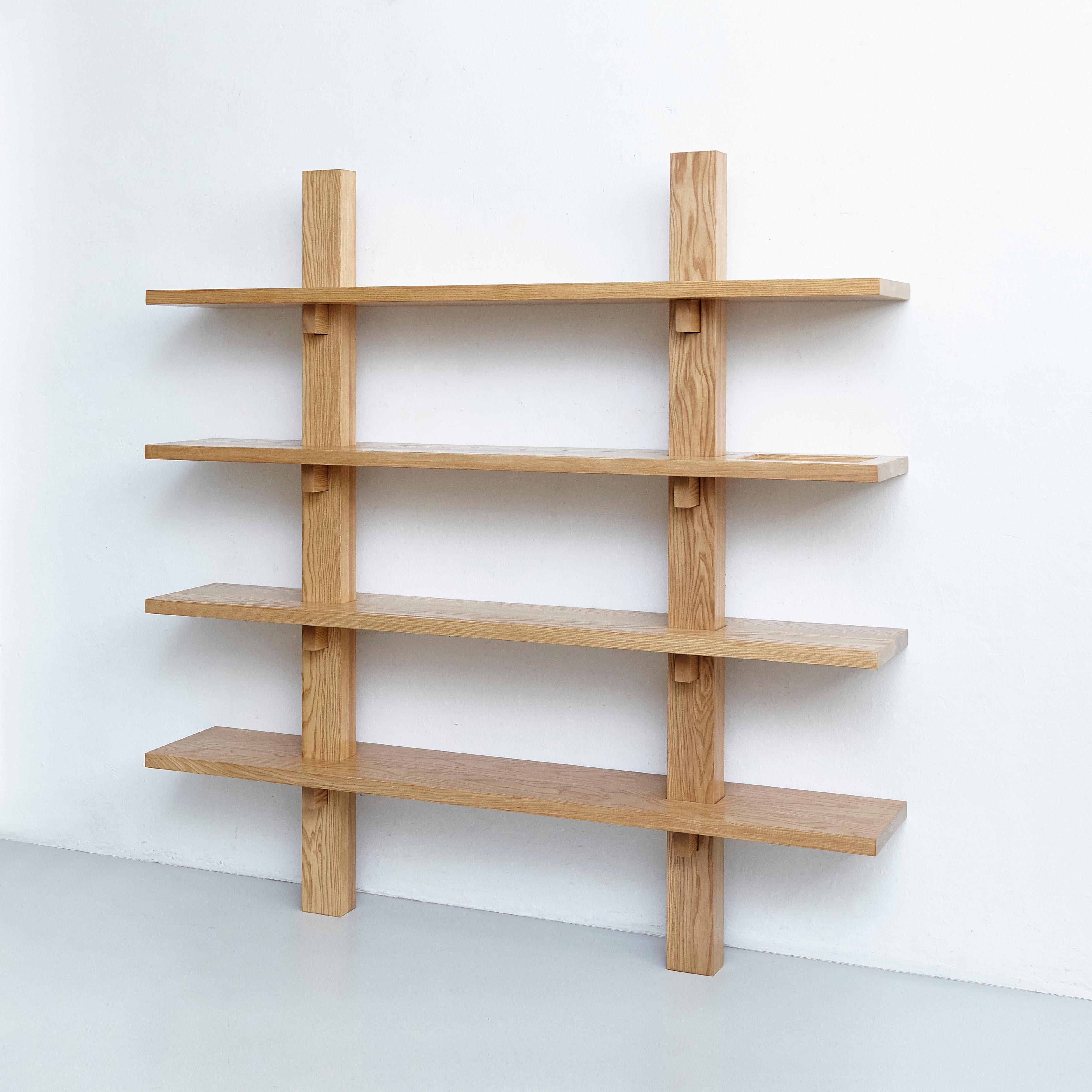 Contemporary Dada Est. Mid Century Modern Ashwood Wall-Mounted Shelve  For Sale