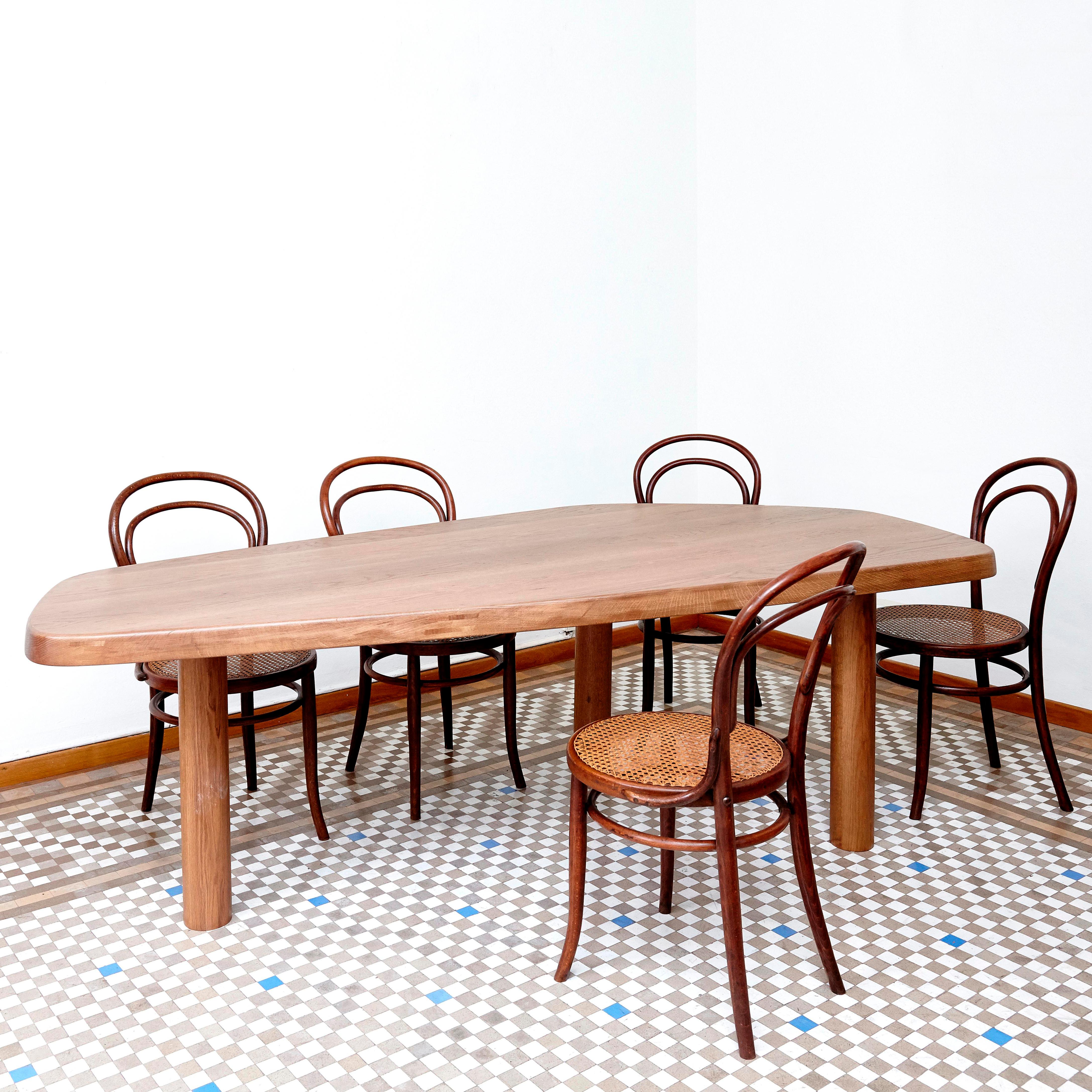 Dada Est. Contemporary, Oak Free-Form Dining Large Table 5