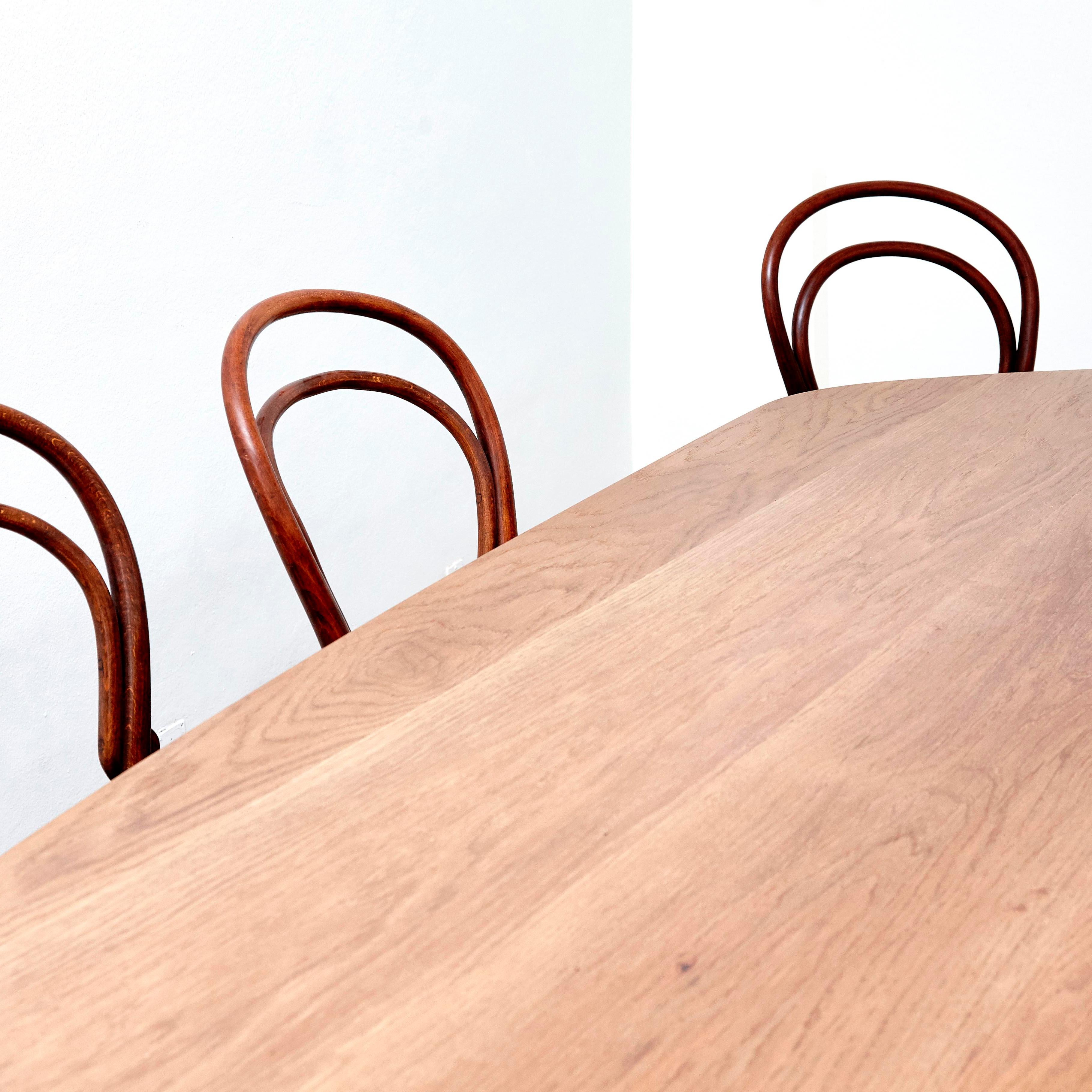 Dada Est. Contemporary, Oak Free-Form Dining Large Table 6