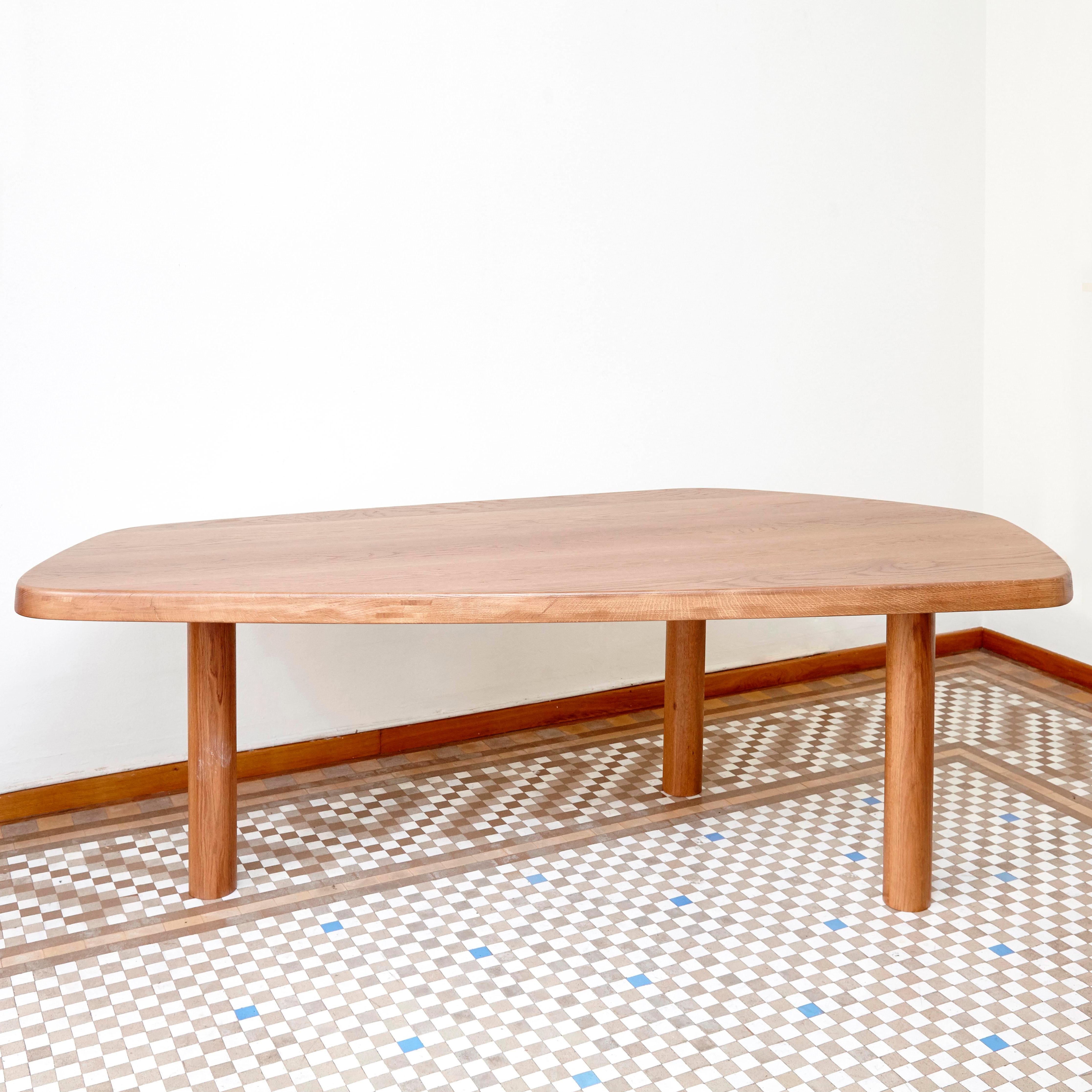Spanish Dada Est. Contemporary, Oak Free-Form Dining Large Table