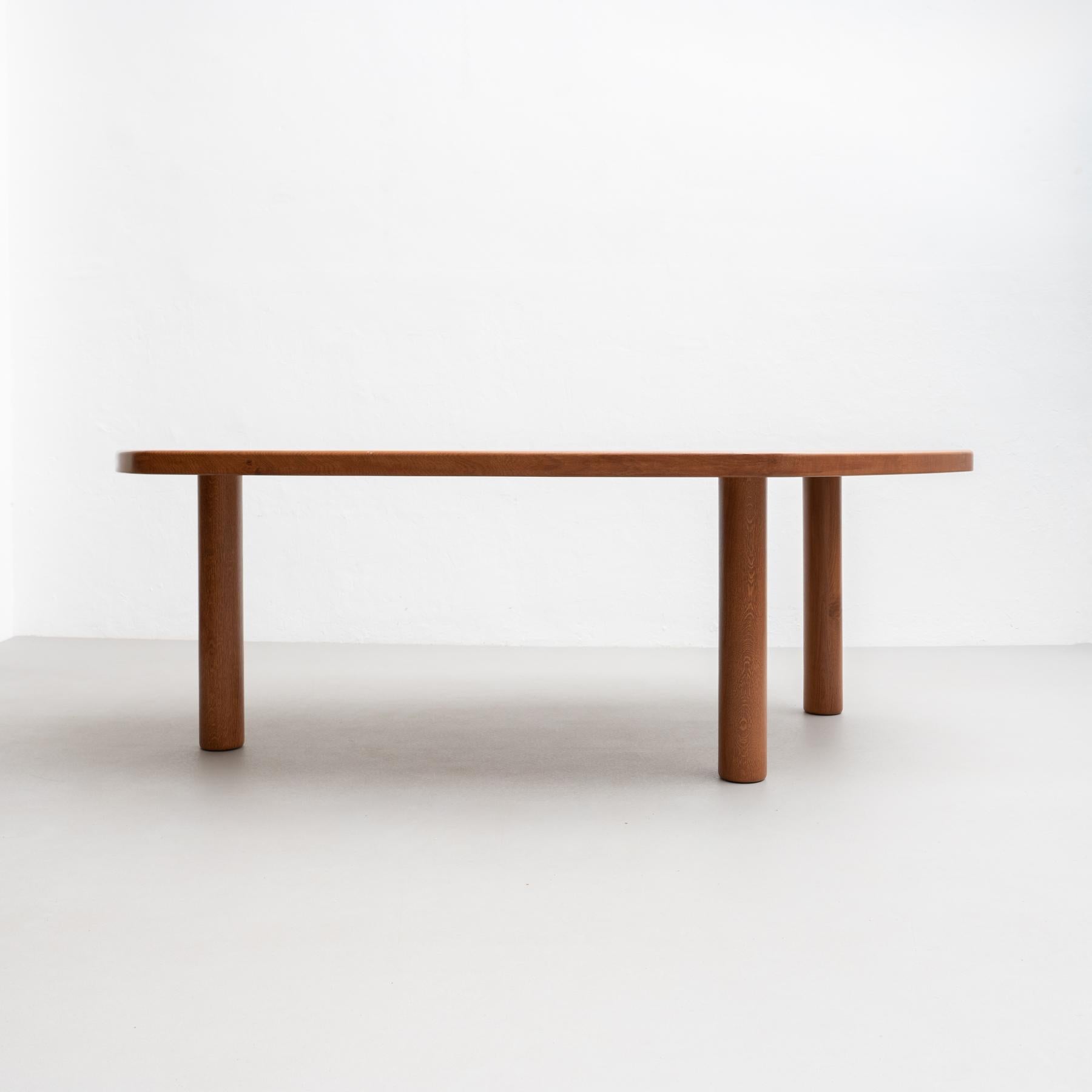 Dada Est. Grande table de salle à manger contemporaine en chêne de forme libre en vente 4