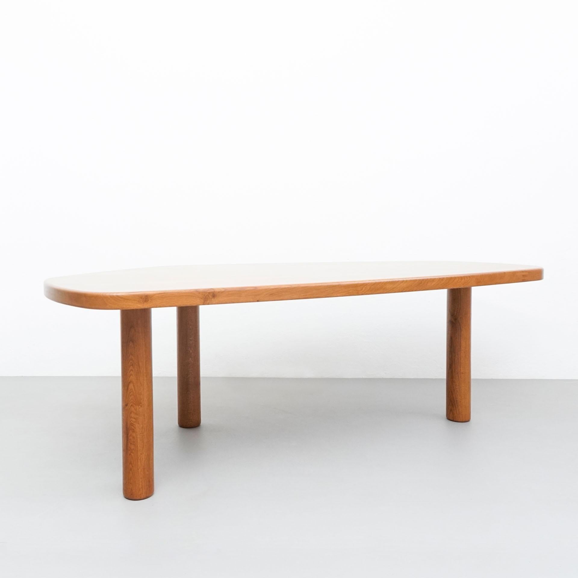 Spanish Dada Est. Contemporary, Oak Freeform Dining Large Table For Sale