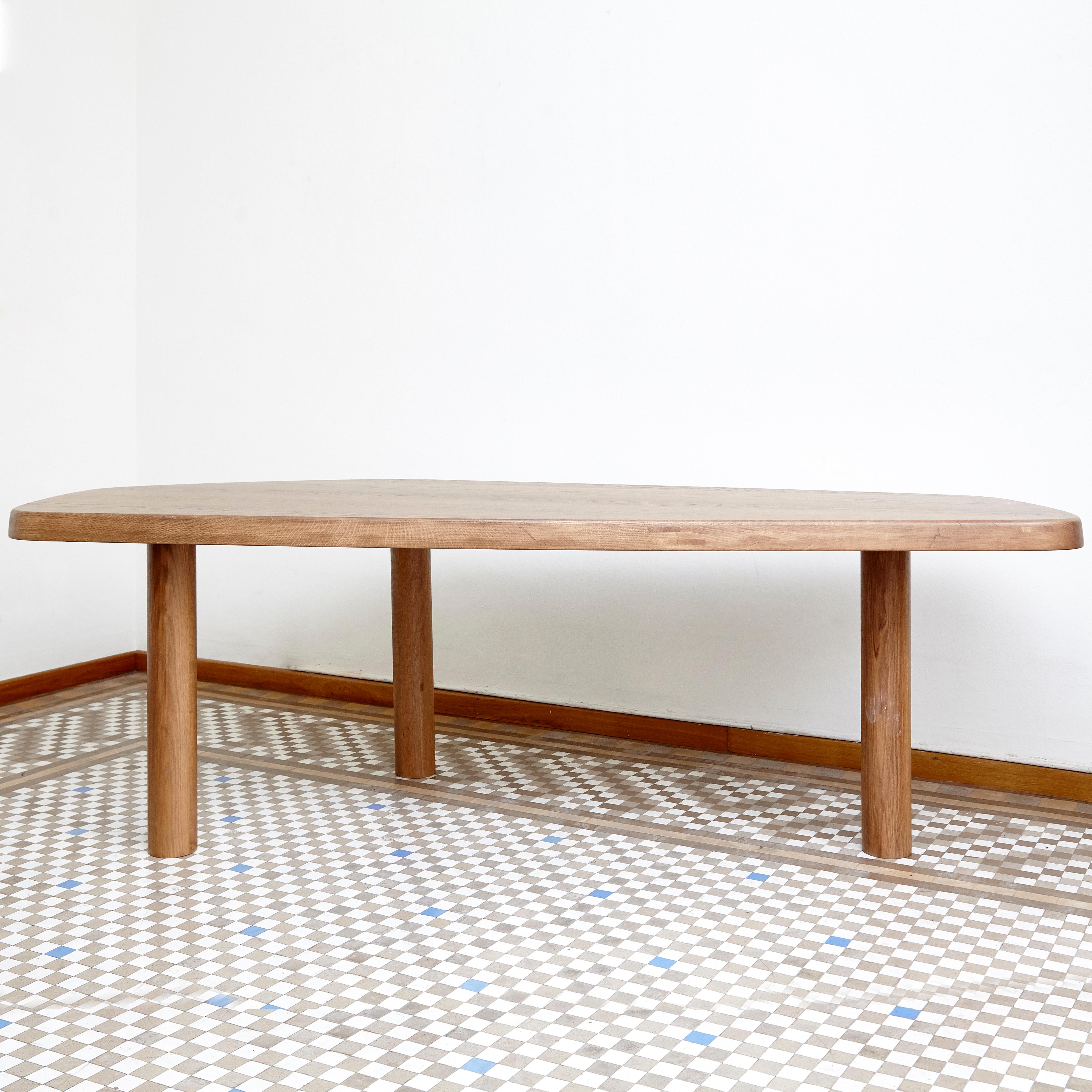 Dada Est. Contemporary, Oak Freeform Dining Large Table In Good Condition In Barcelona, Barcelona
