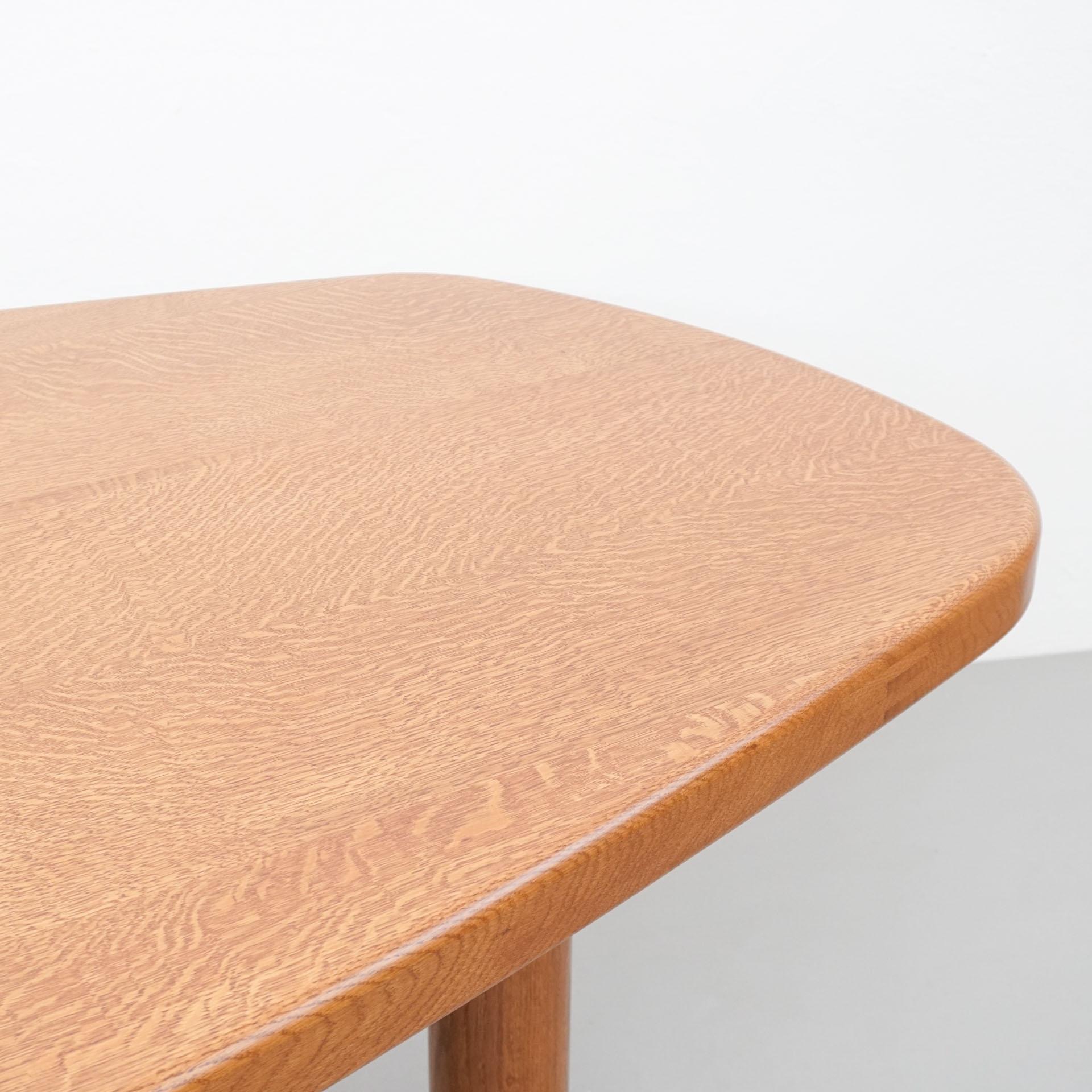Dada Est. Contemporary, Oak Freeform Dining Large Table For Sale 4
