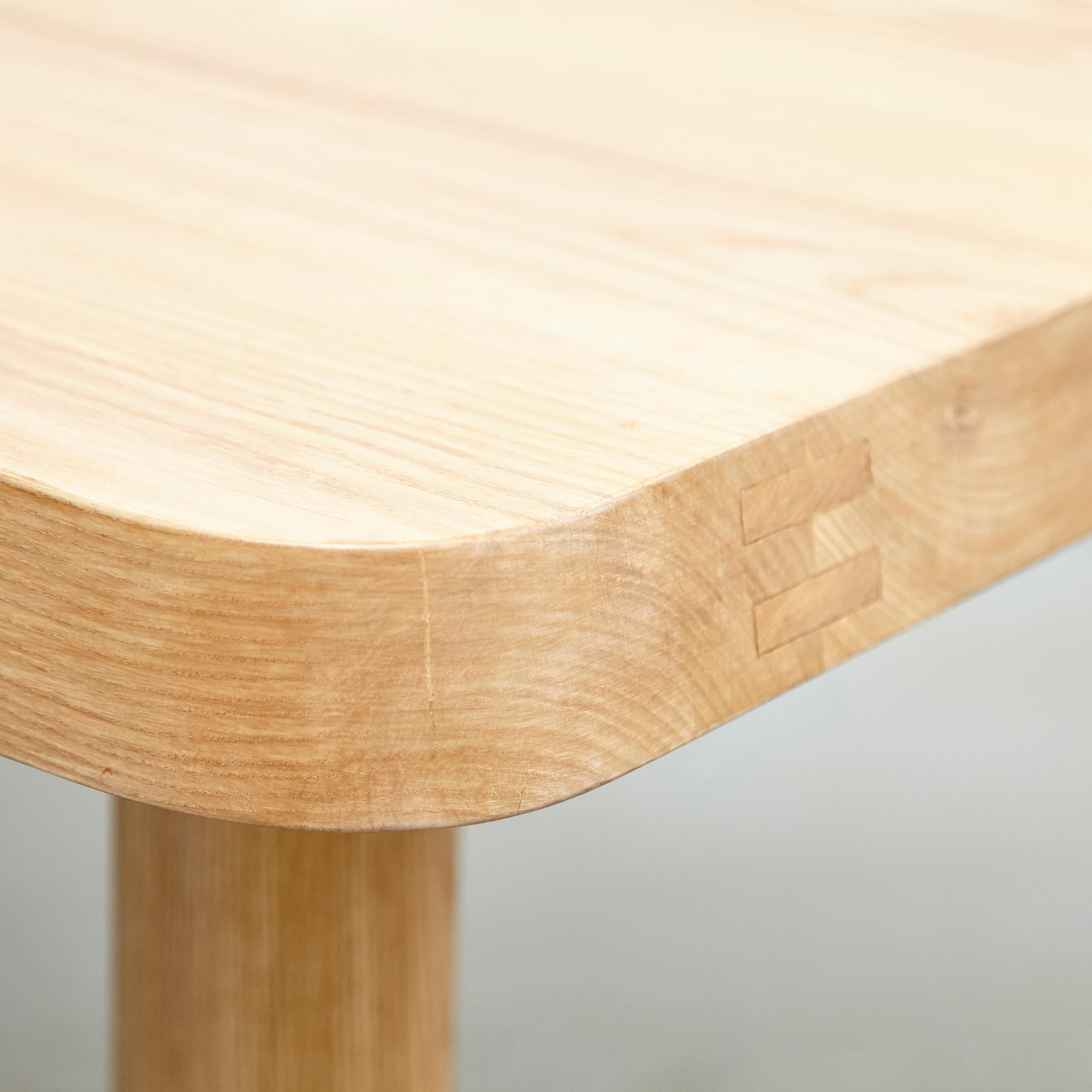 Dada Est. Contemporary Solid Ash Extra Large Dining Table For Sale 9