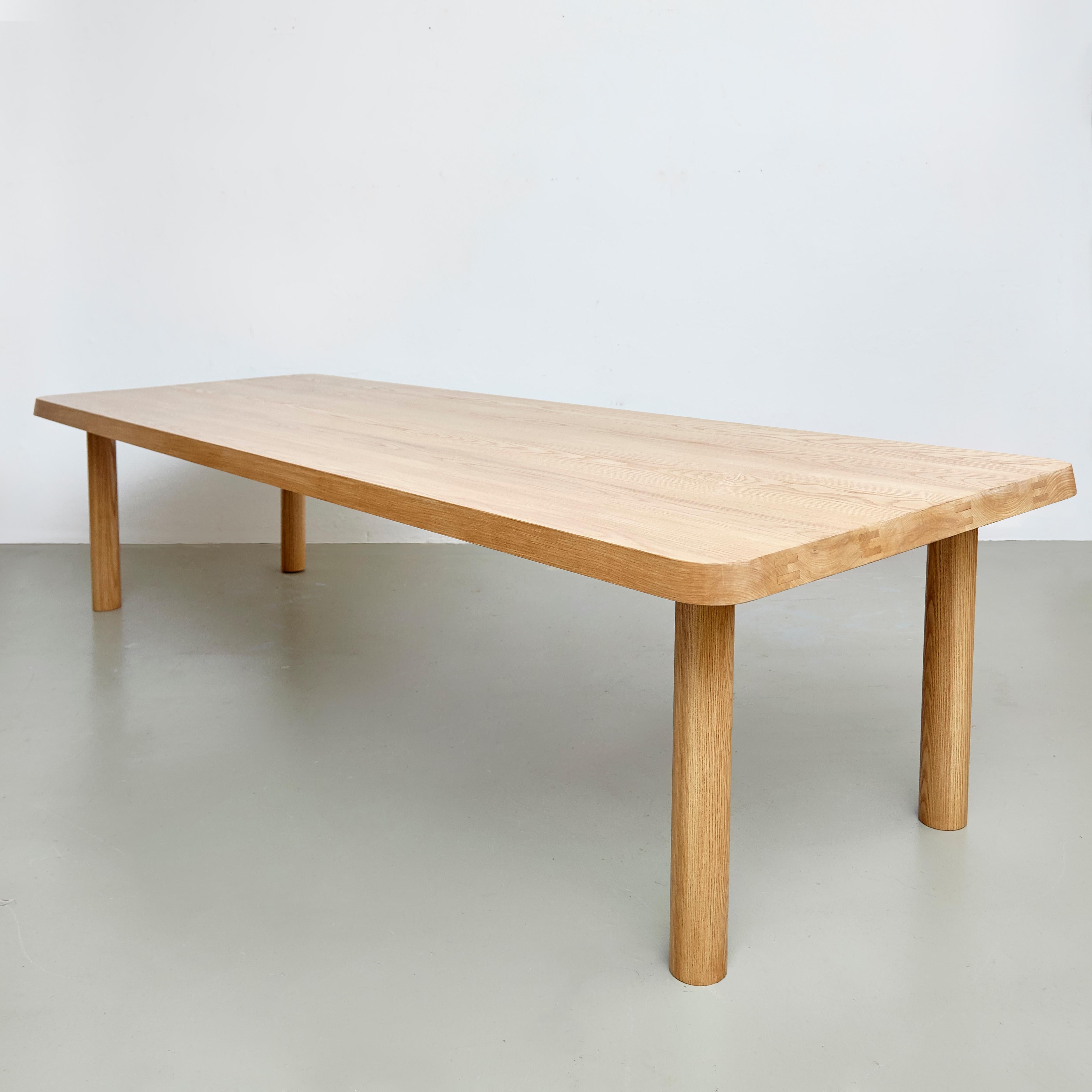 Mid-Century Modern Dada Est. Contemporary Solid Ash Extra Large Dining Table