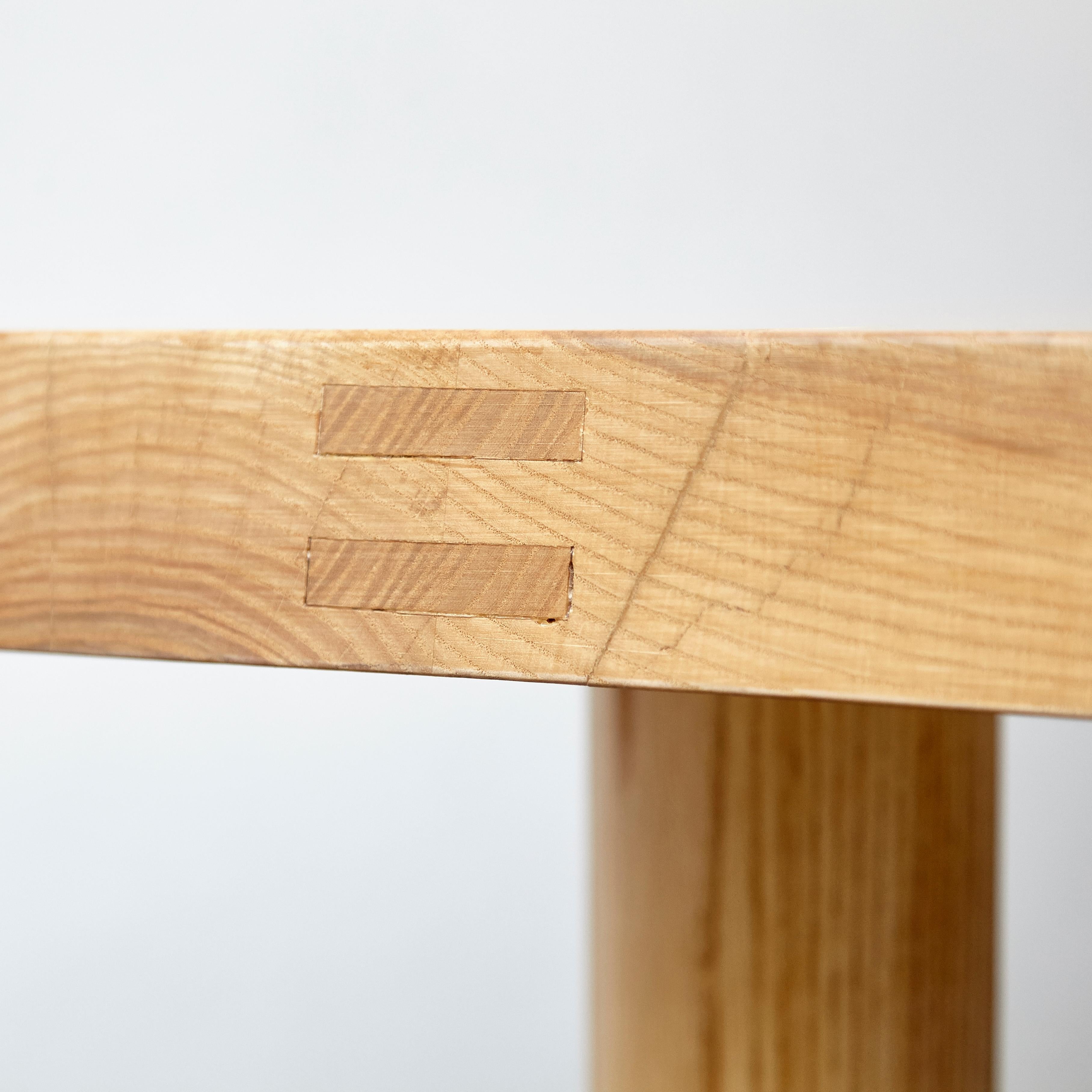 Dada Est. Contemporary Solid Ash Extra Large Dining Table For Sale 3