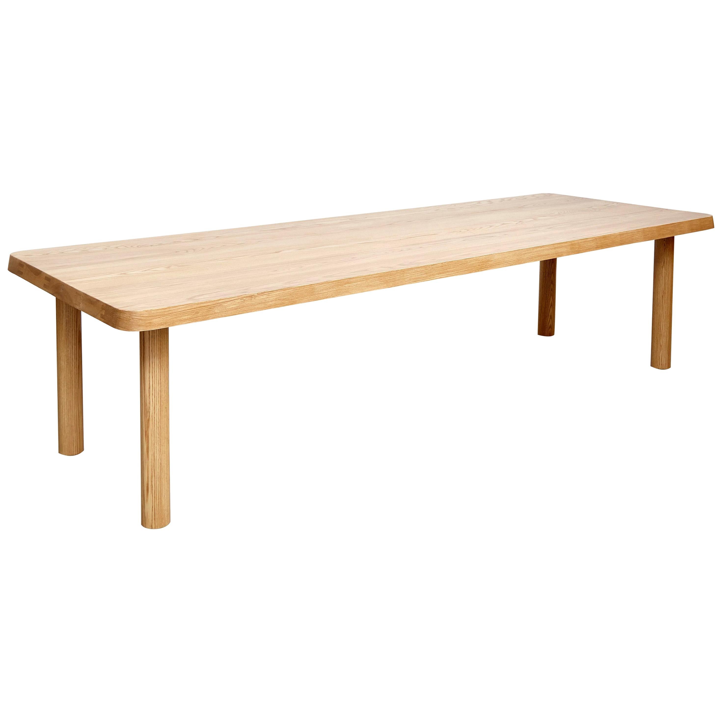 Dada Est. Contemporary Solid Ash Extra Large Dining Table For Sale