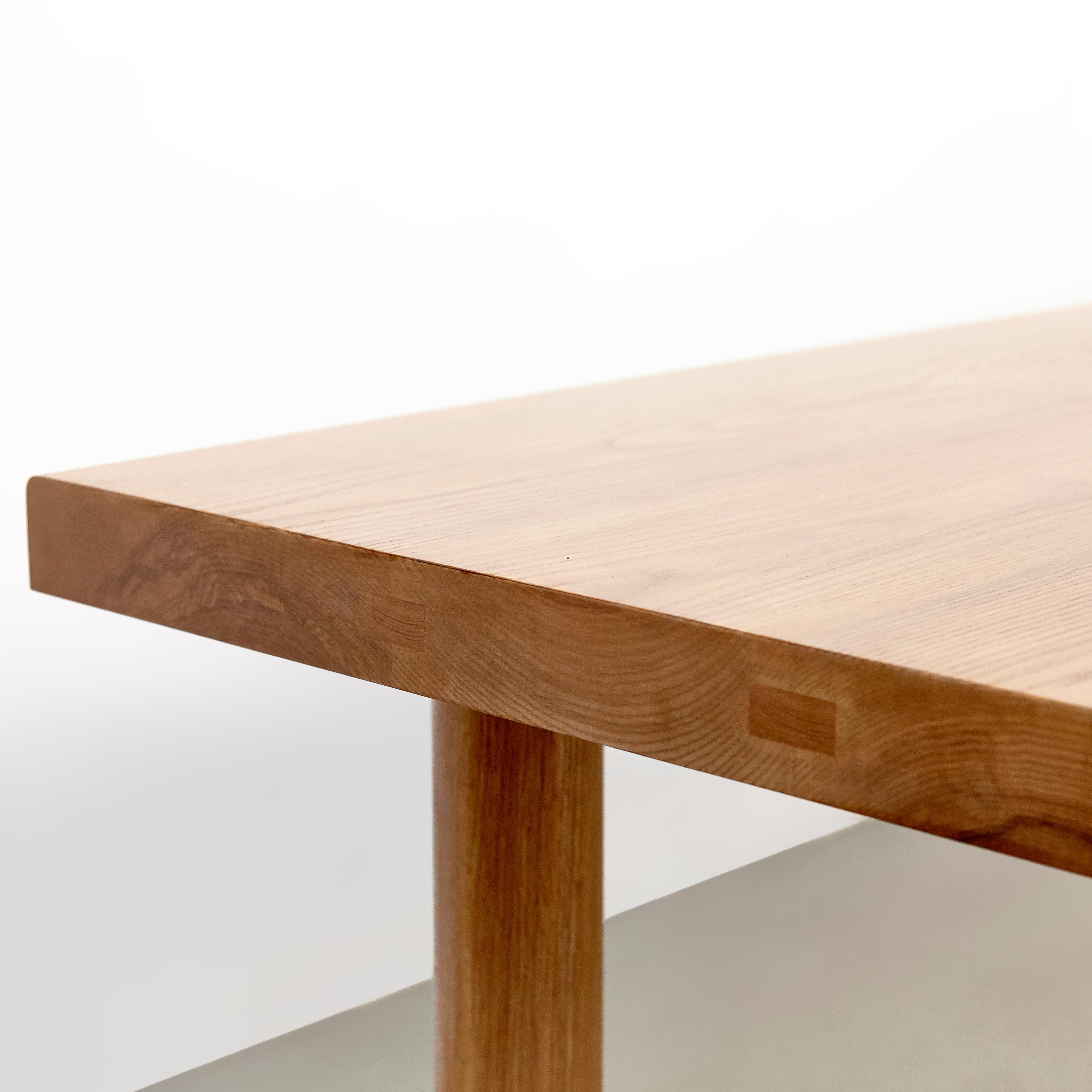 Dada Est. Grande table à manger contemporaine en frêne massif en vente 4