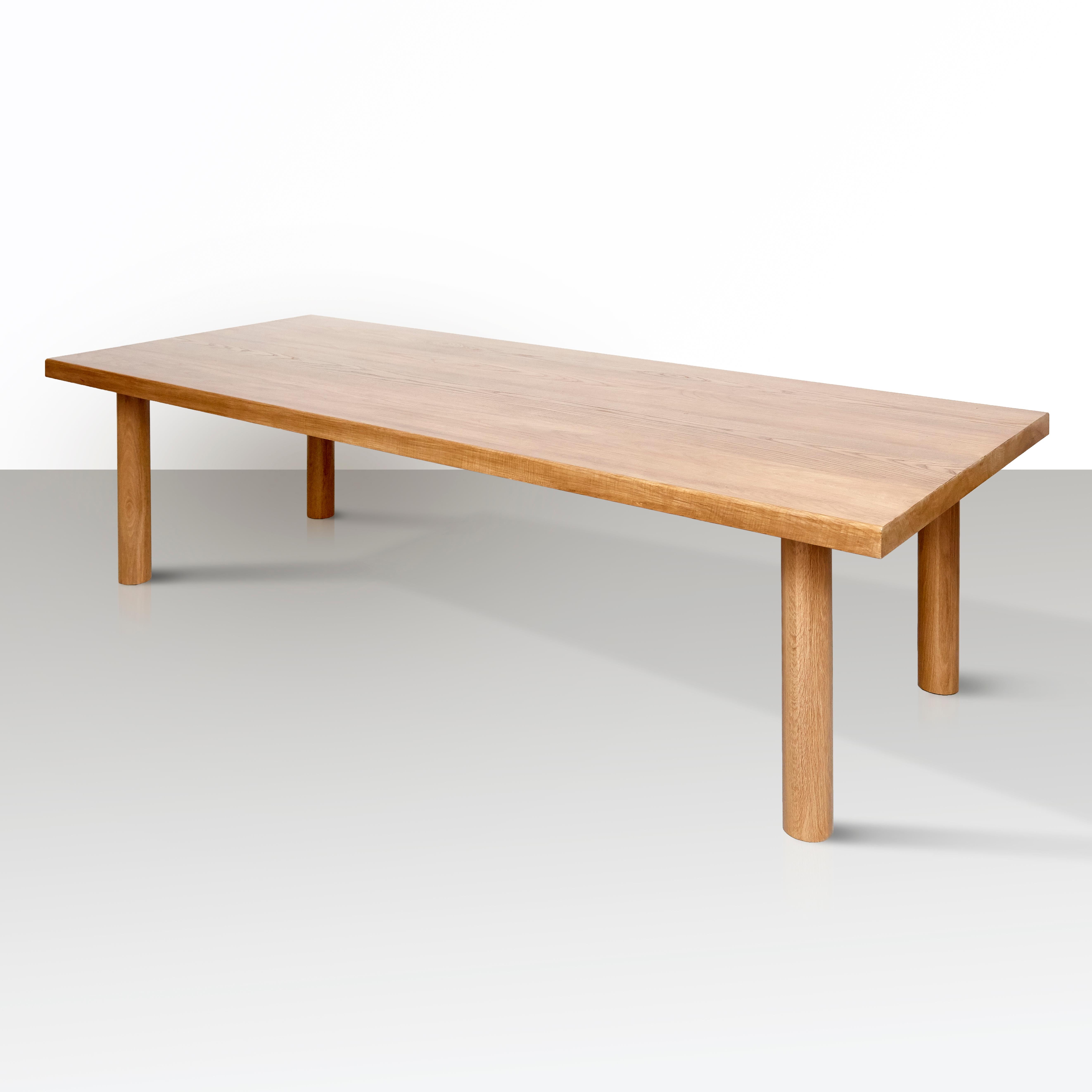 Spanish Dada Est. Contemporary Solid Ash Large Dining Table For Sale