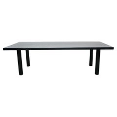 Dada Est. Contemporary Solid Ash Wood Black Lacquered Dining Table
