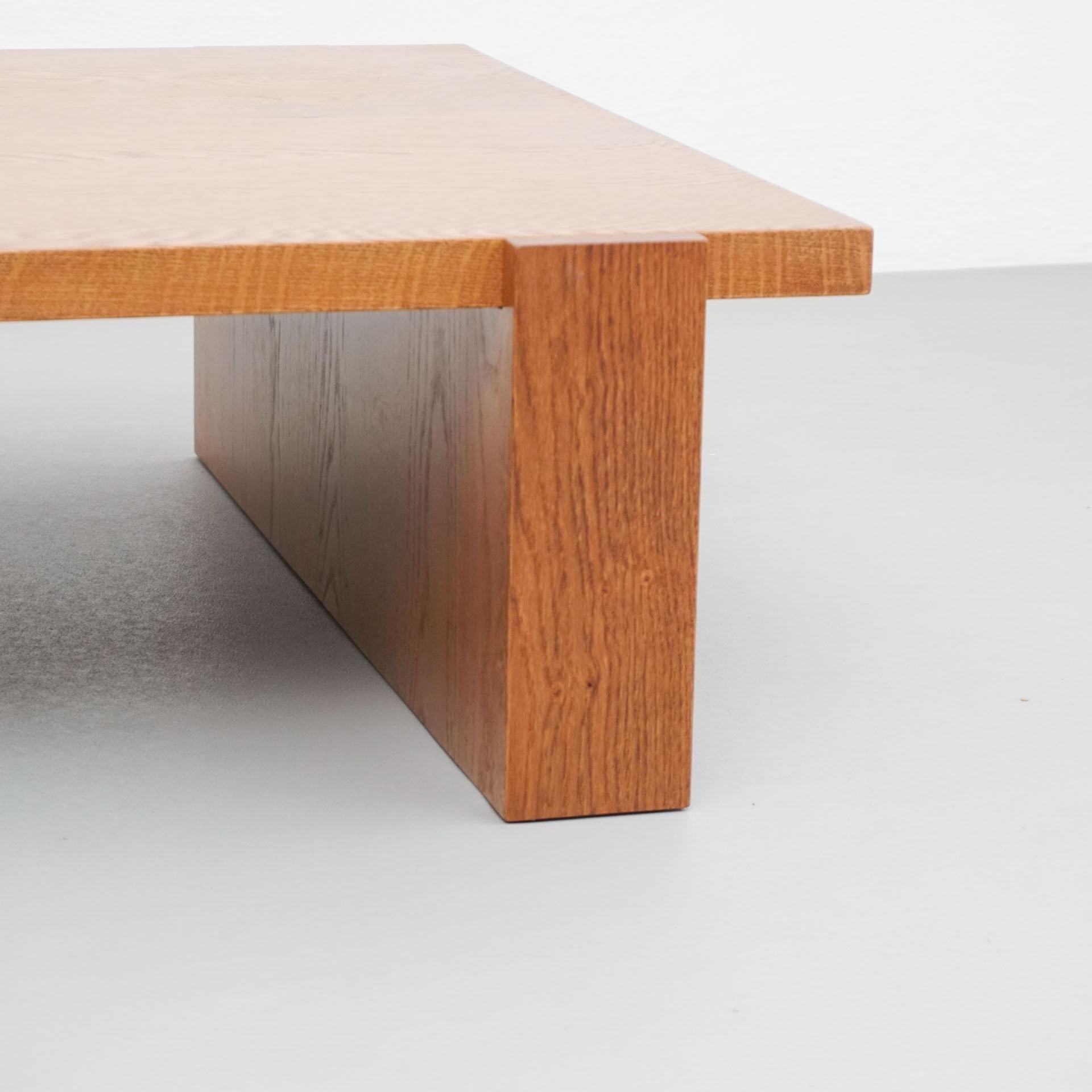 Dada Est. Contemporary Solid Oak Low Table For Sale 7