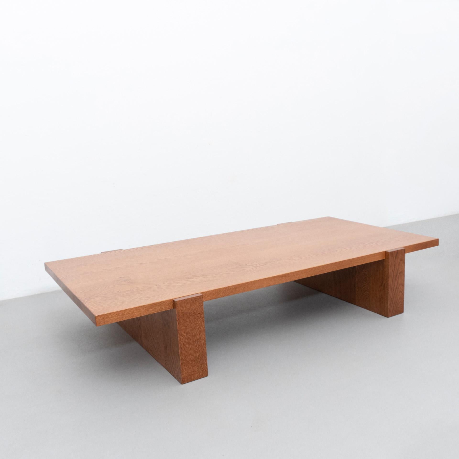 Dada Est. Contemporary Solid Oak Low Table For Sale 7