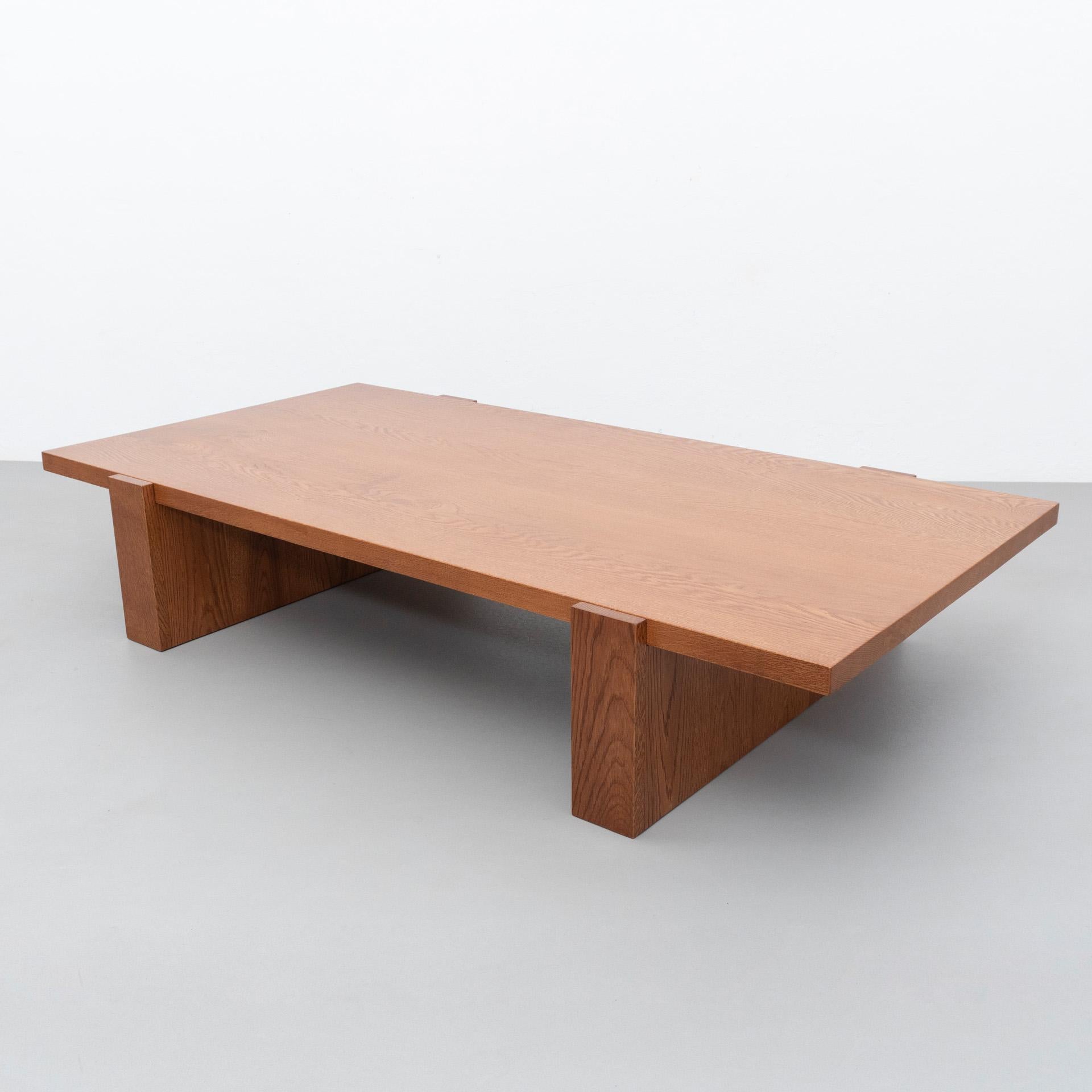 Dada Est. Table basse contemporaine en chêne massif en vente 6