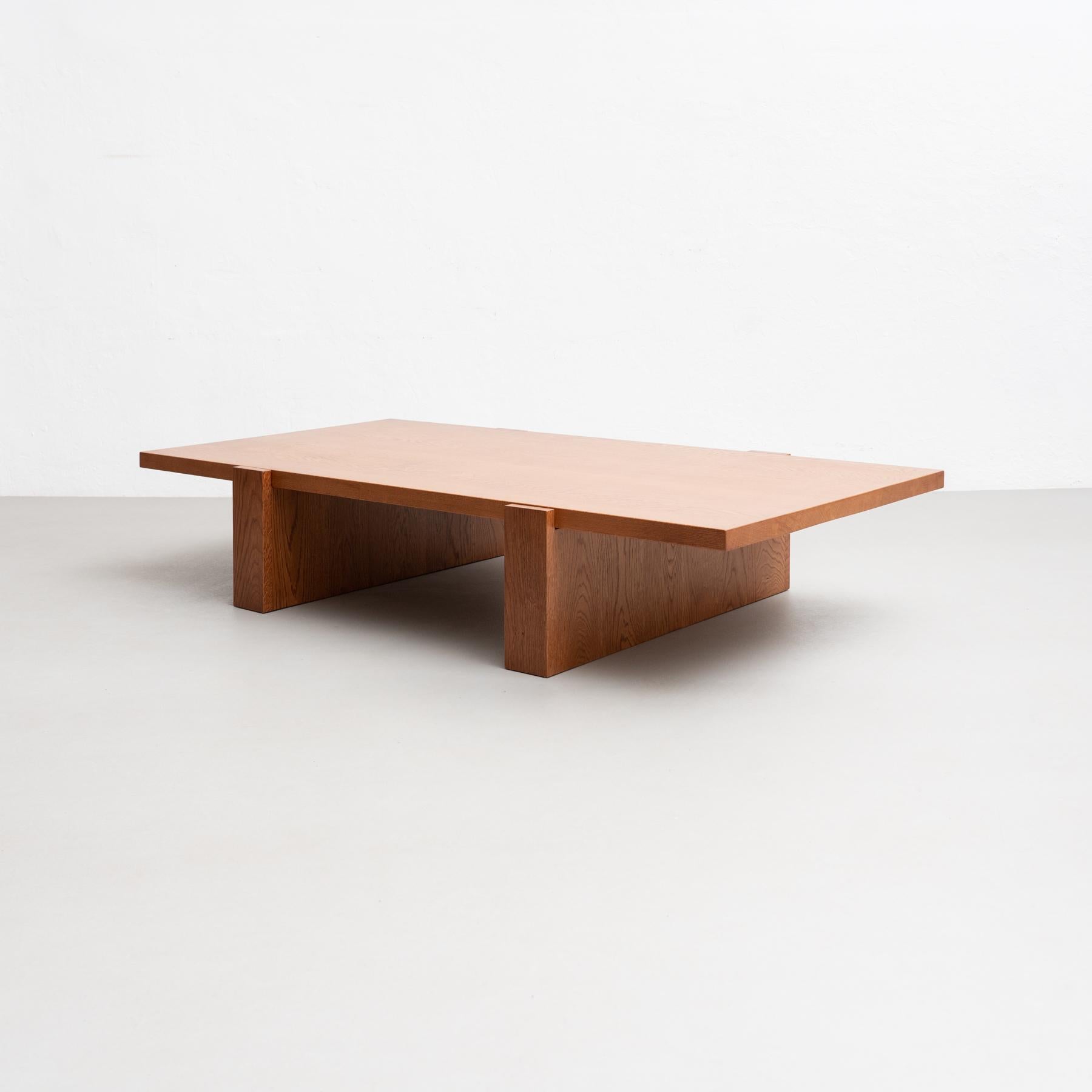 Dada Est. Contemporary Solid Oak Low Table For Sale 11