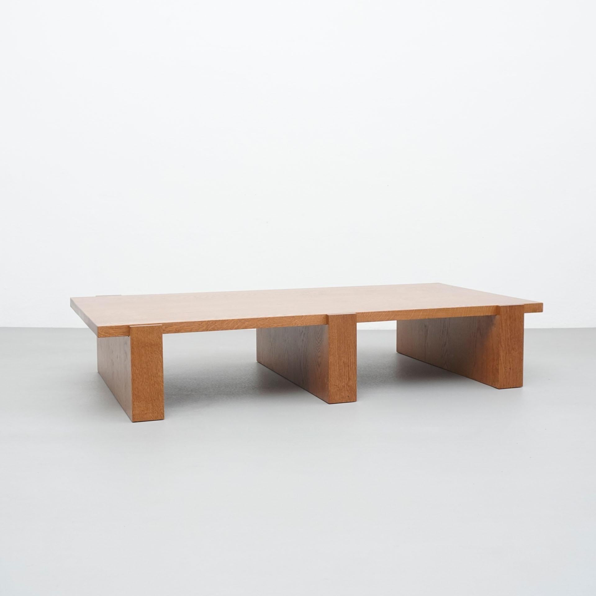 Table by Dada est. manufactured in Barcelona, 2021.

 Oak table

Measures: 85 cm D x 160 cm W x 30 cm H 

Production delay: 8-9 weeks

There is the possibility of making it in different measures and woods.

Dada Est. Makes a handmade
