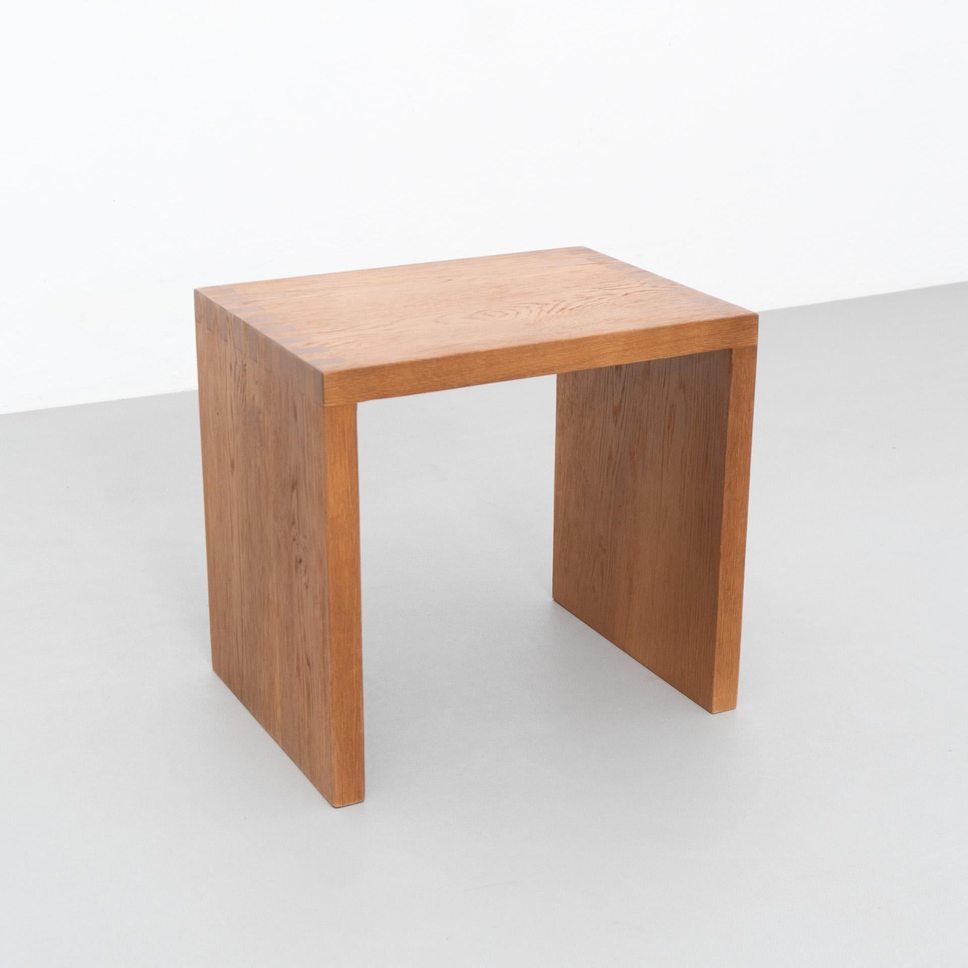 Spanish Dada Est. Contemporary Solid Oak Low Table For Sale