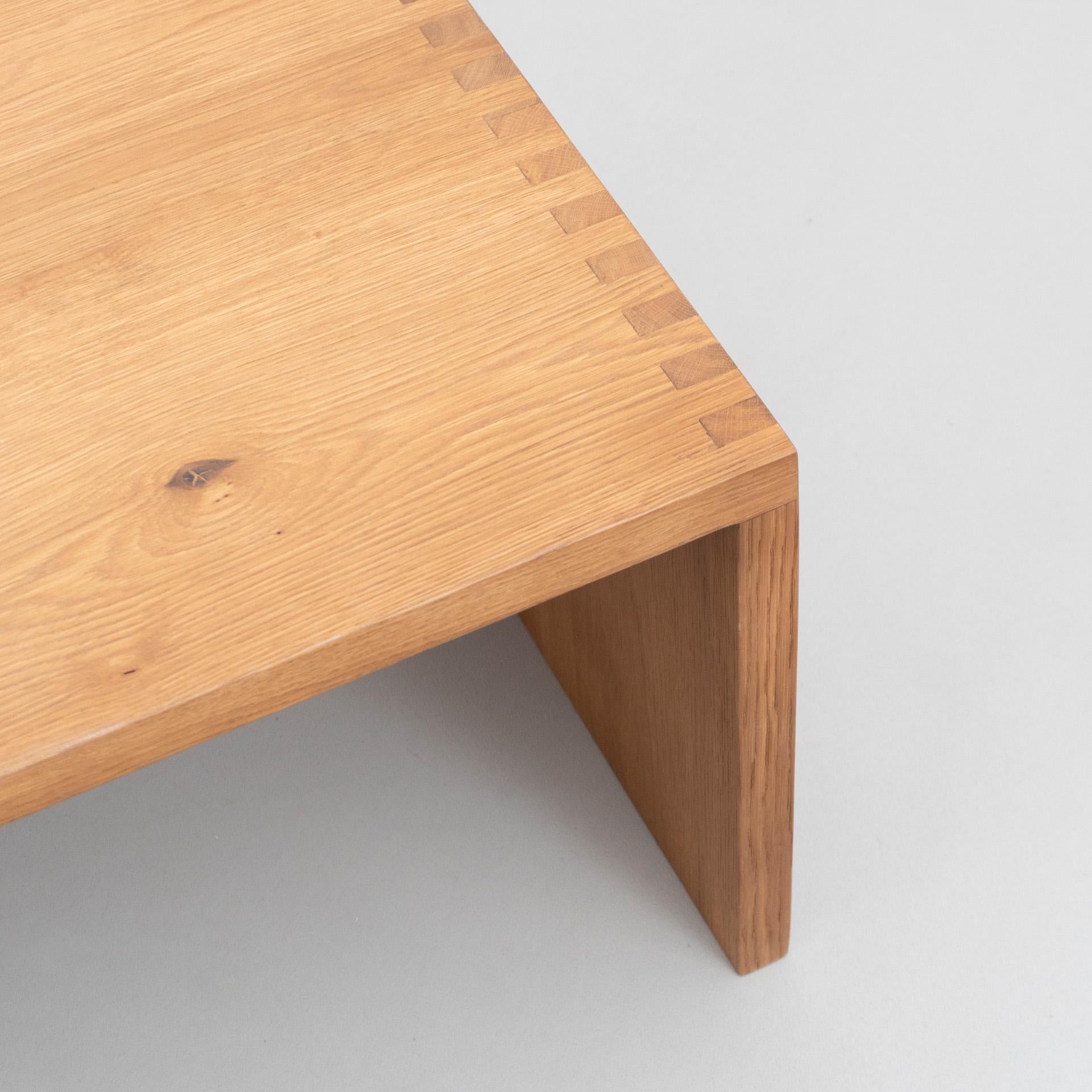 Spanish Dada Est. Contemporary Solid Oak Low Table For Sale