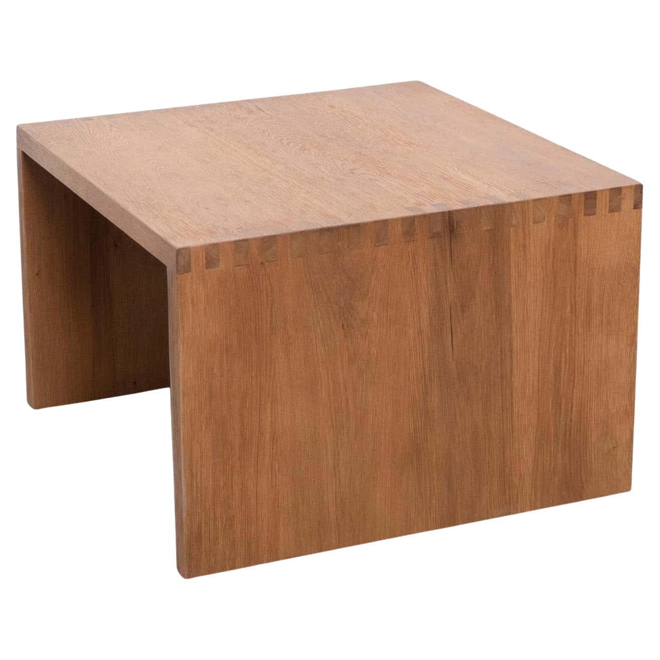 Spanish Dada Est. Contemporary Solid Oak Low Table For Sale