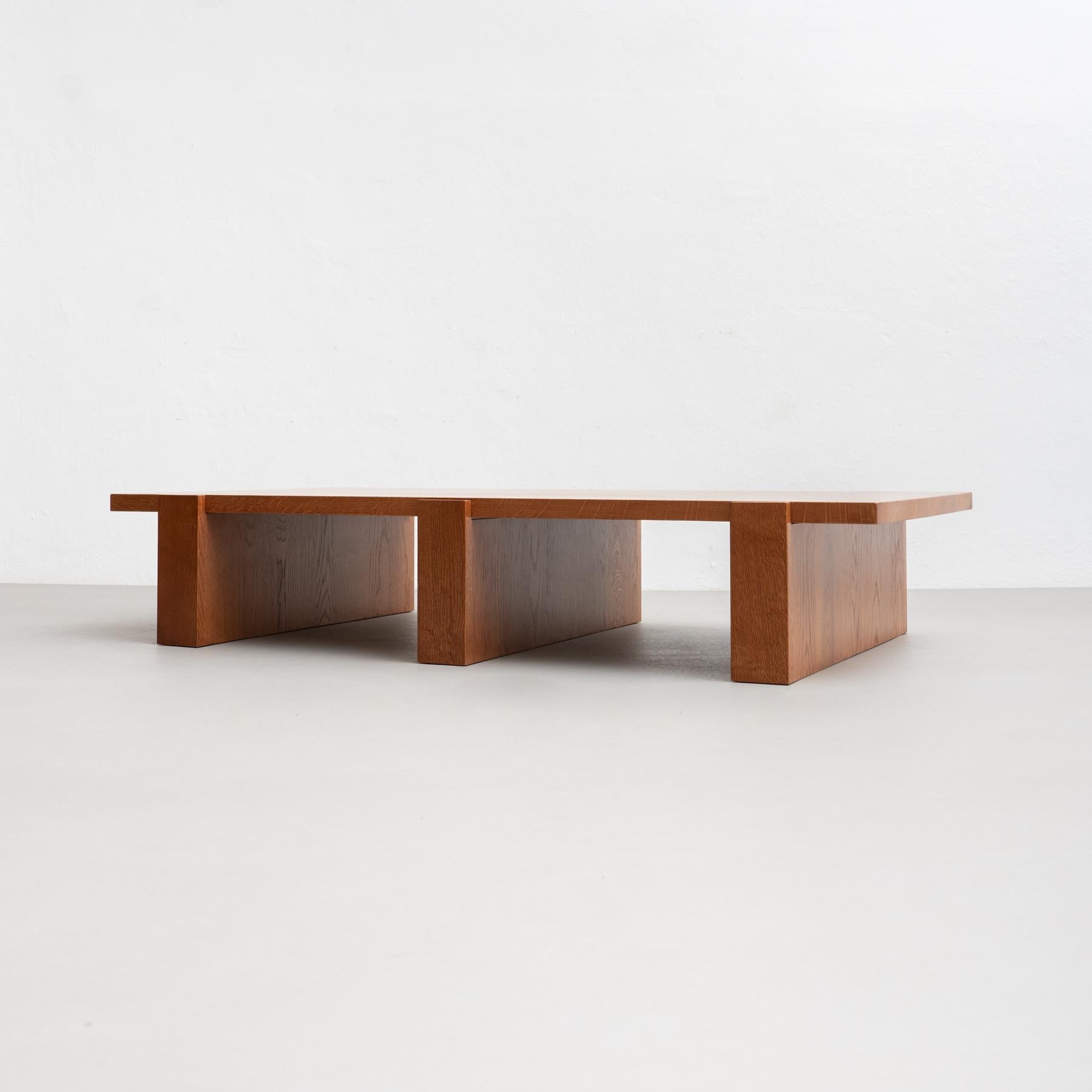 Dada Est. Contemporary Solid Oak Low Table  For Sale 1