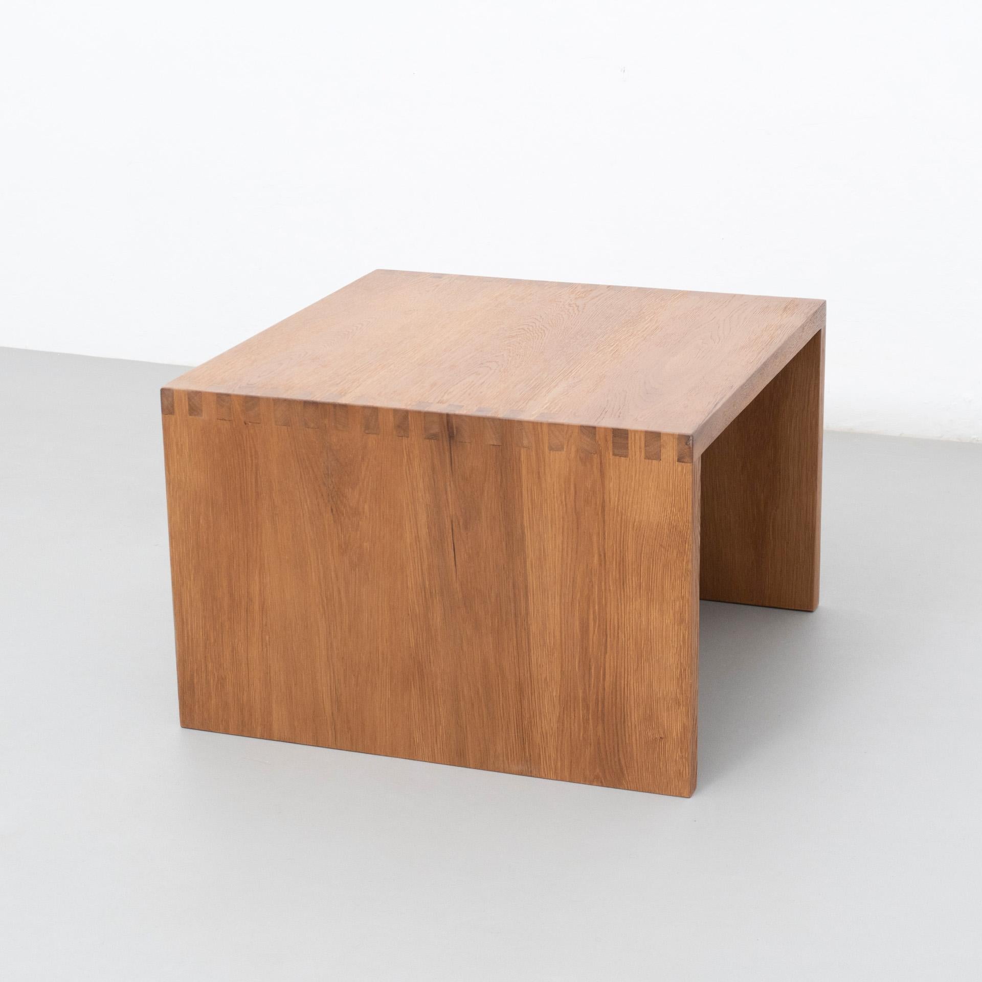 Dada Est. Contemporary Solid Oak Low Table For Sale 1
