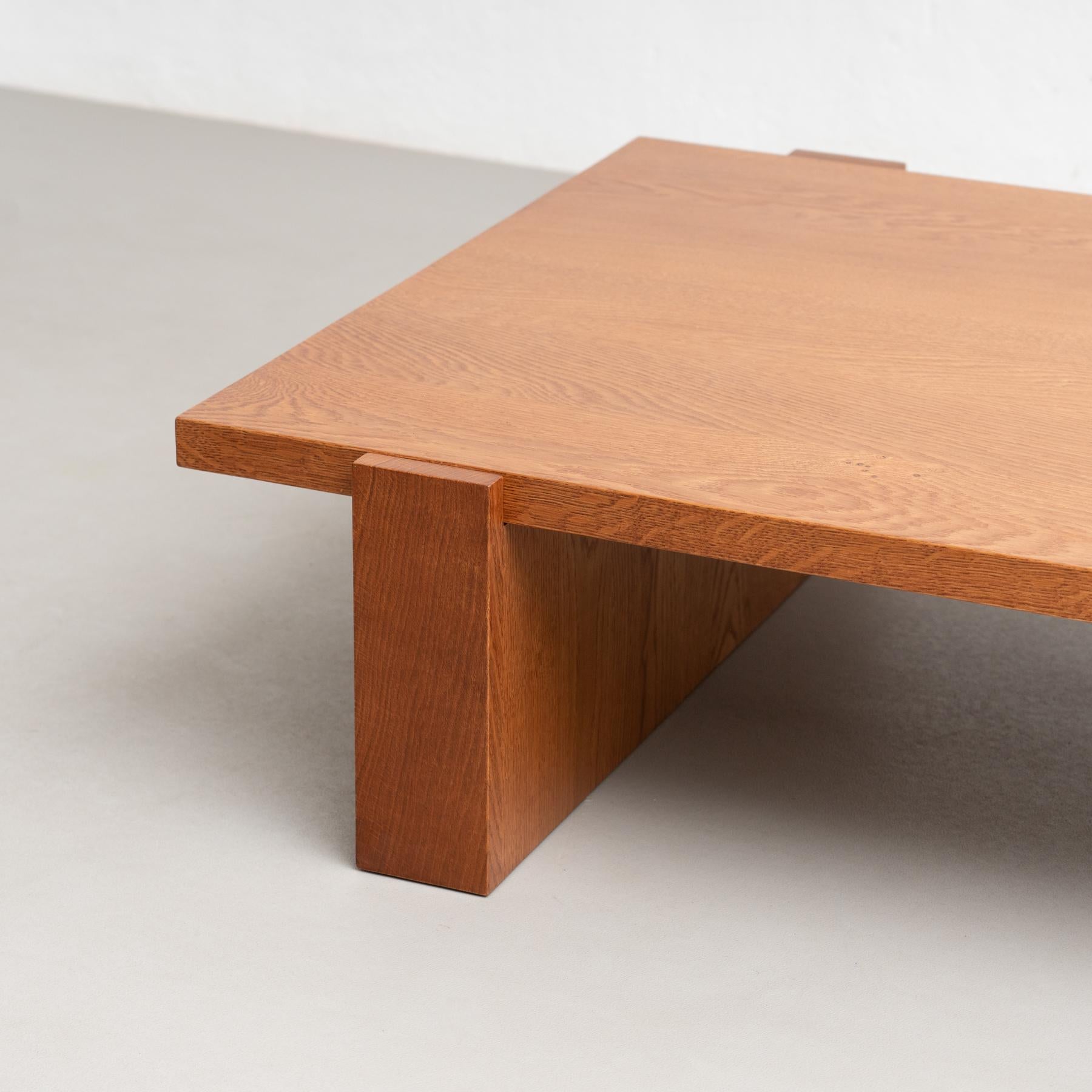 Dada Est. Contemporary Solid Oak Low Table For Sale 2