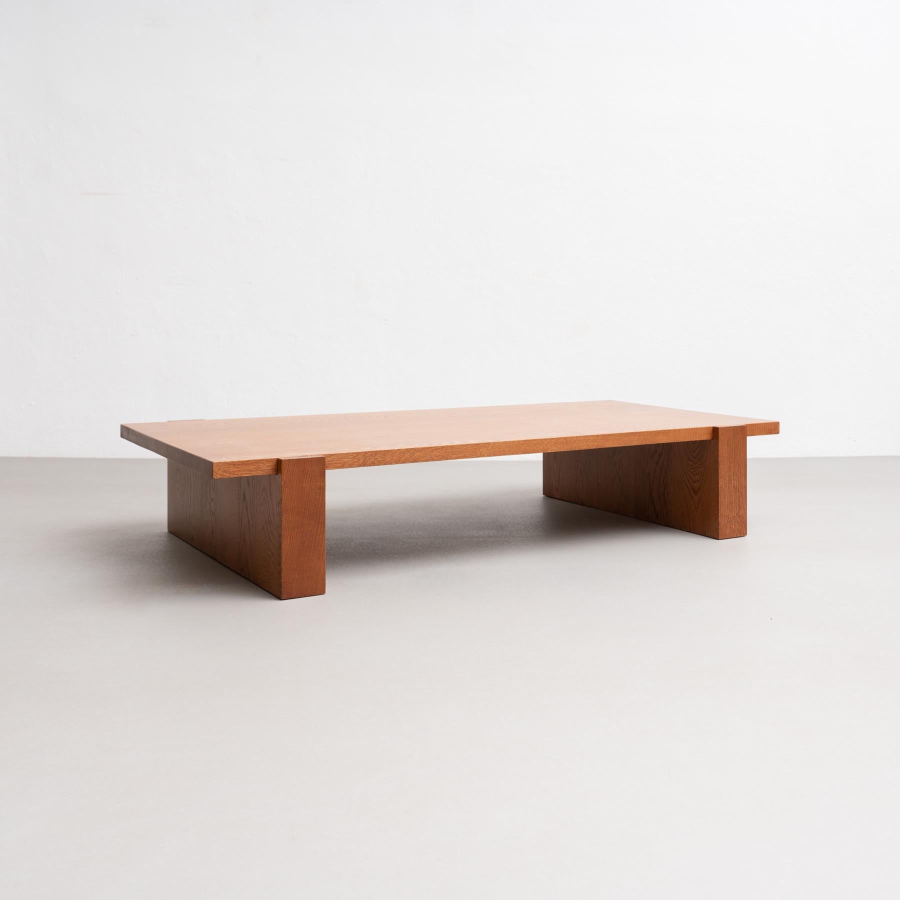 Dada Est. Contemporary Solid Oak Low Table For Sale 4