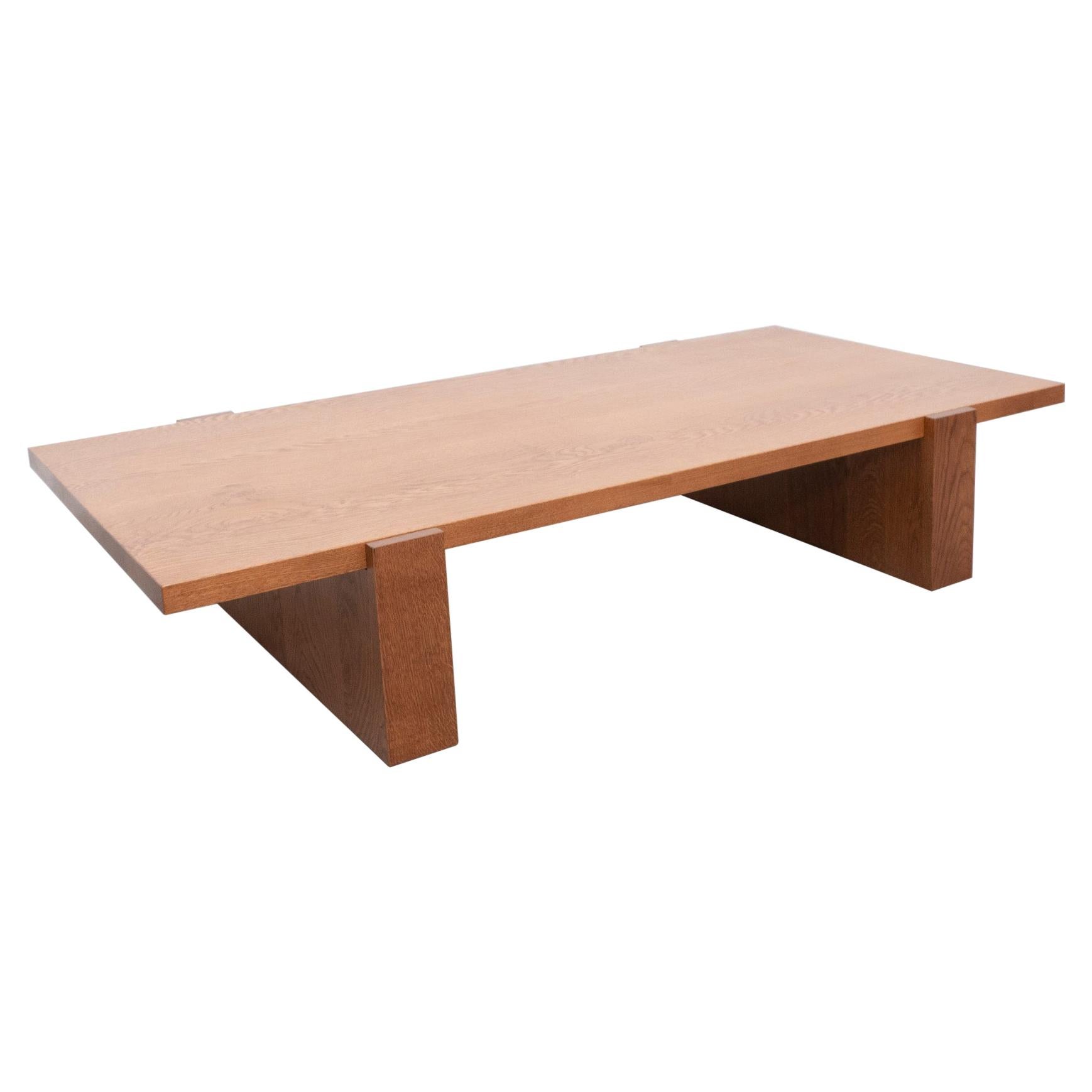 Dada Est. Contemporary Solid Oak Low Table  For Sale