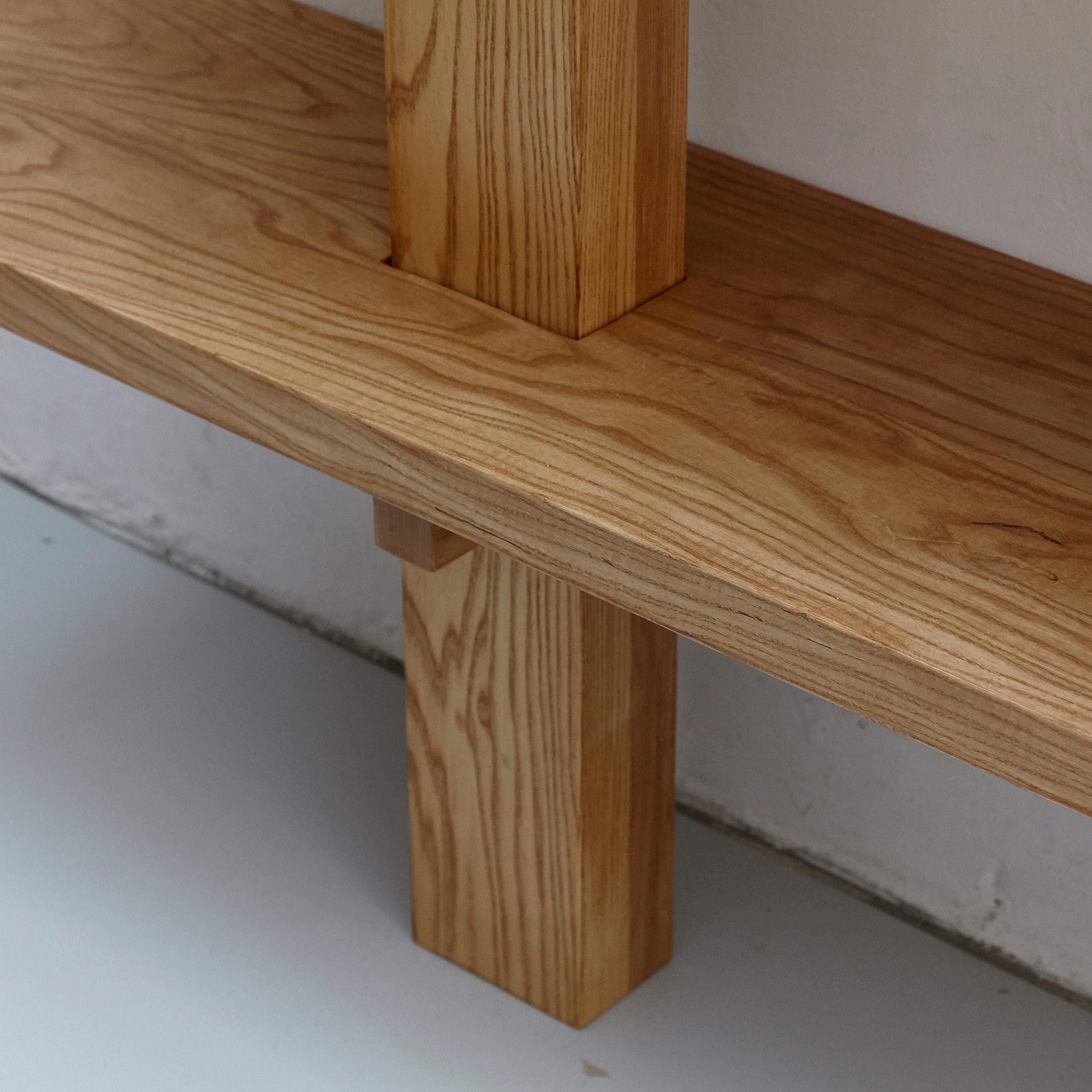 Dada Est. Mid Century Modern Ashwood Wall-Mounted Shelve For Sale 4