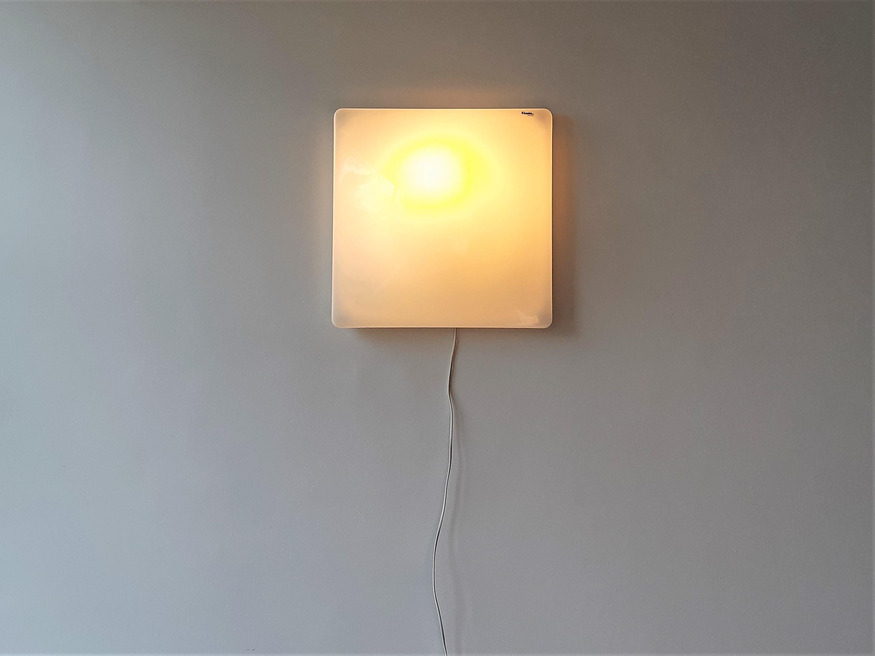 'Dada' Flush Mount or Wall Lamp by Iguzzini Spa, Italy, 1970's In Good Condition In Steenwijk, NL