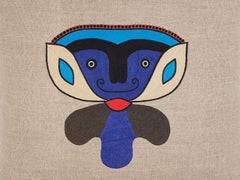 Dada, Hand Embroidered Character Cushion by Jupe by Jackie