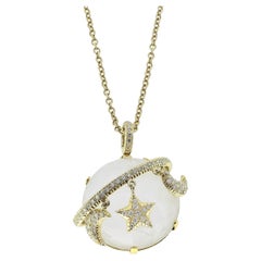 DADA Moonstone and Diamond Necklace