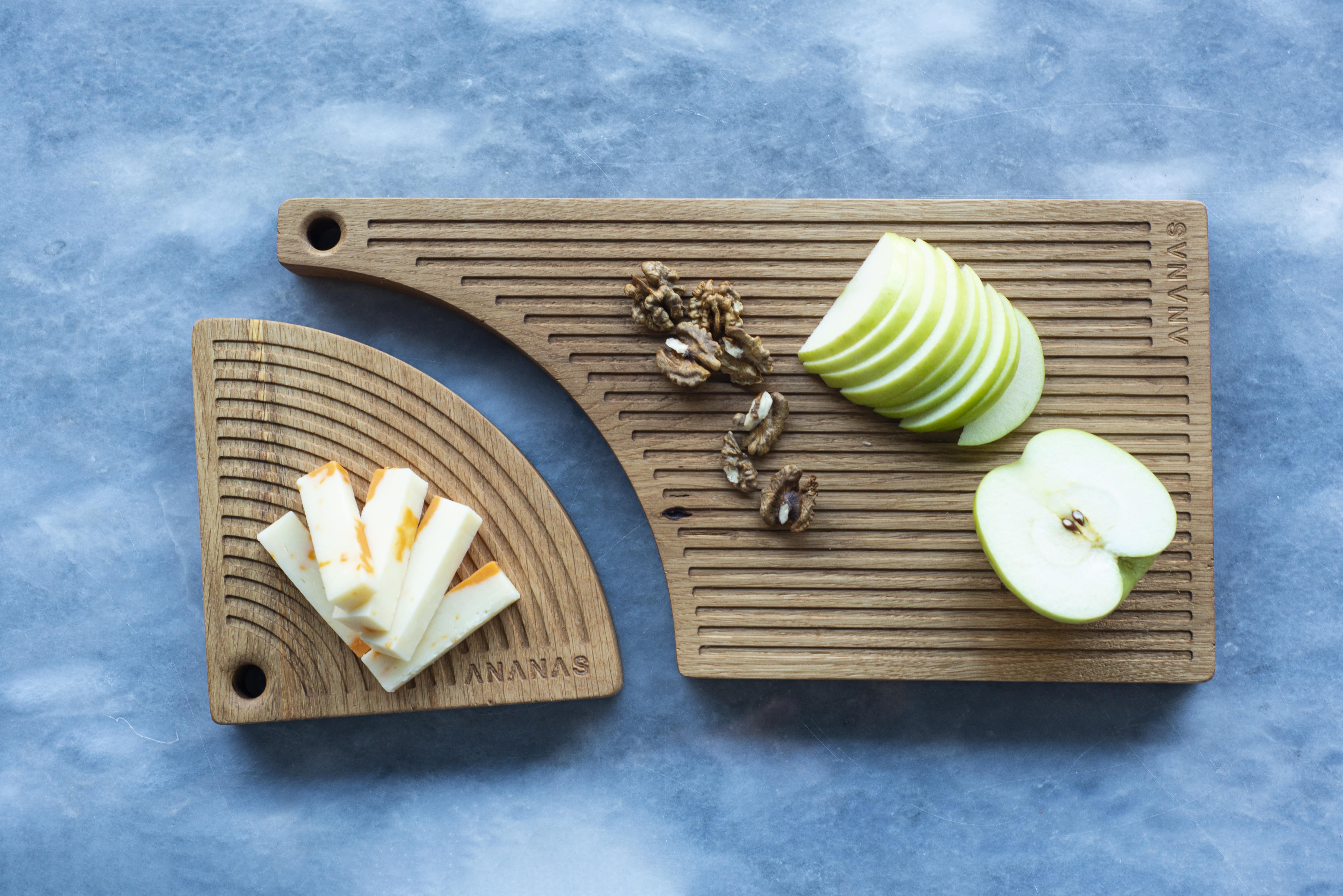 Turkish DADA, Natural Oak Wood Platter, Serving Presentation Set