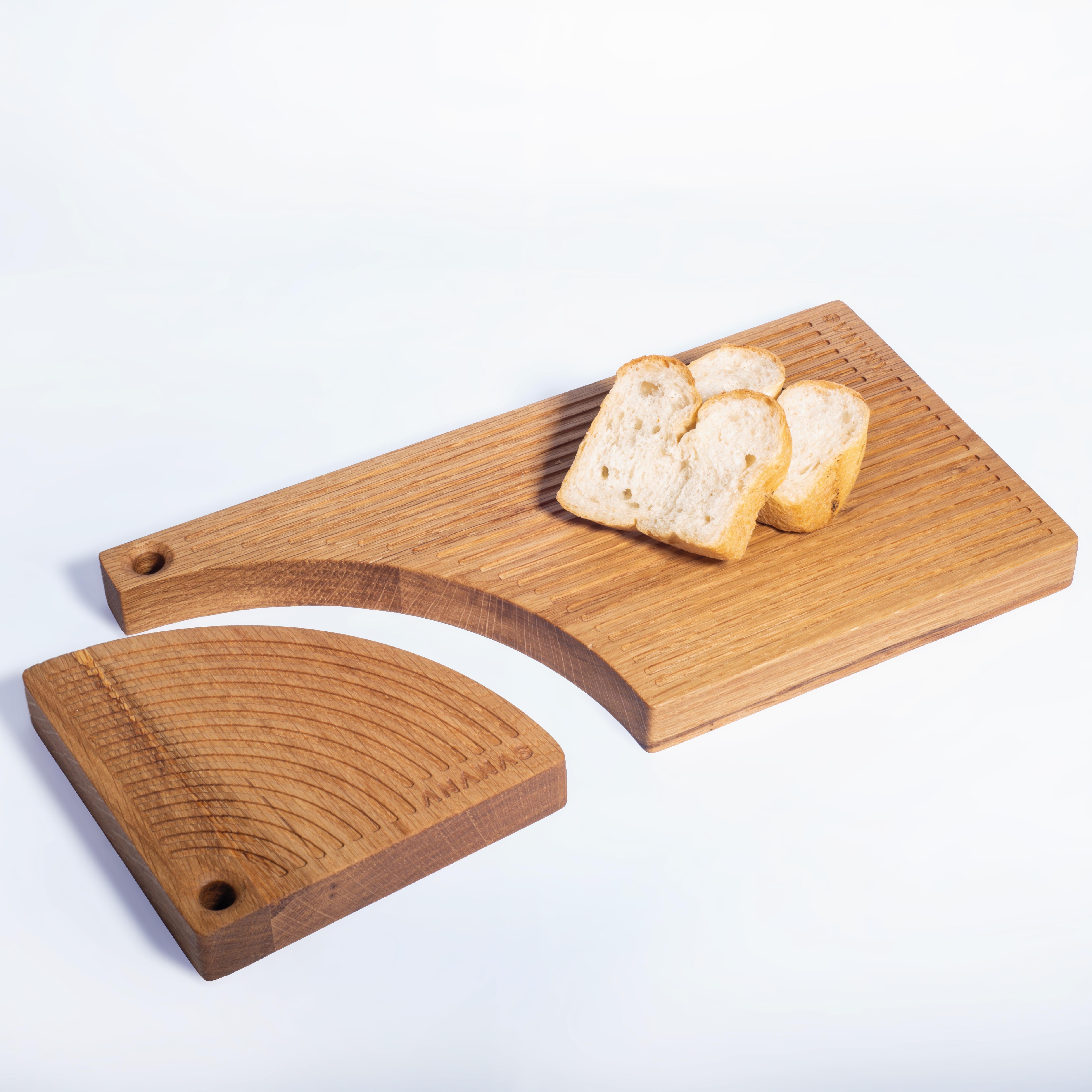 Turkish DADA, Natural Oak Wood Platter Set For Sale