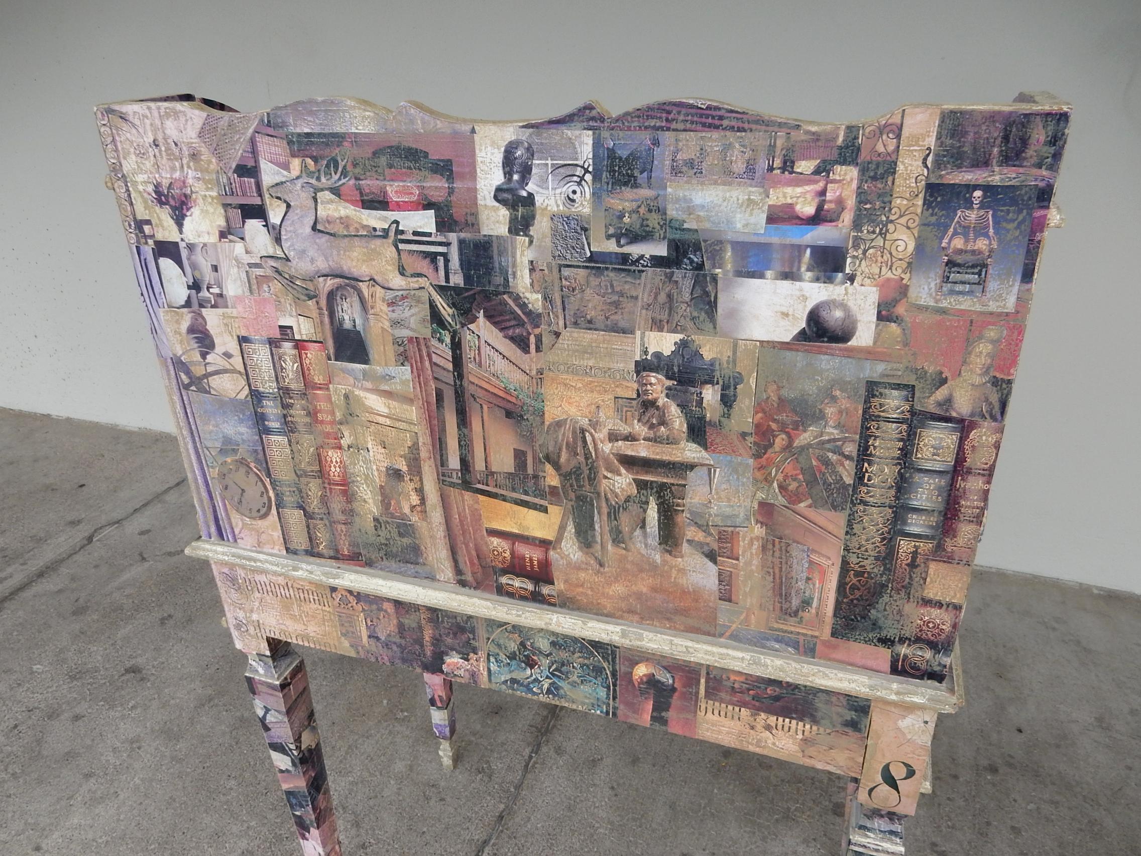 Dada Photomontage Collage Apothecary Desk Hannah Höch In Good Condition In Las Vegas, NV