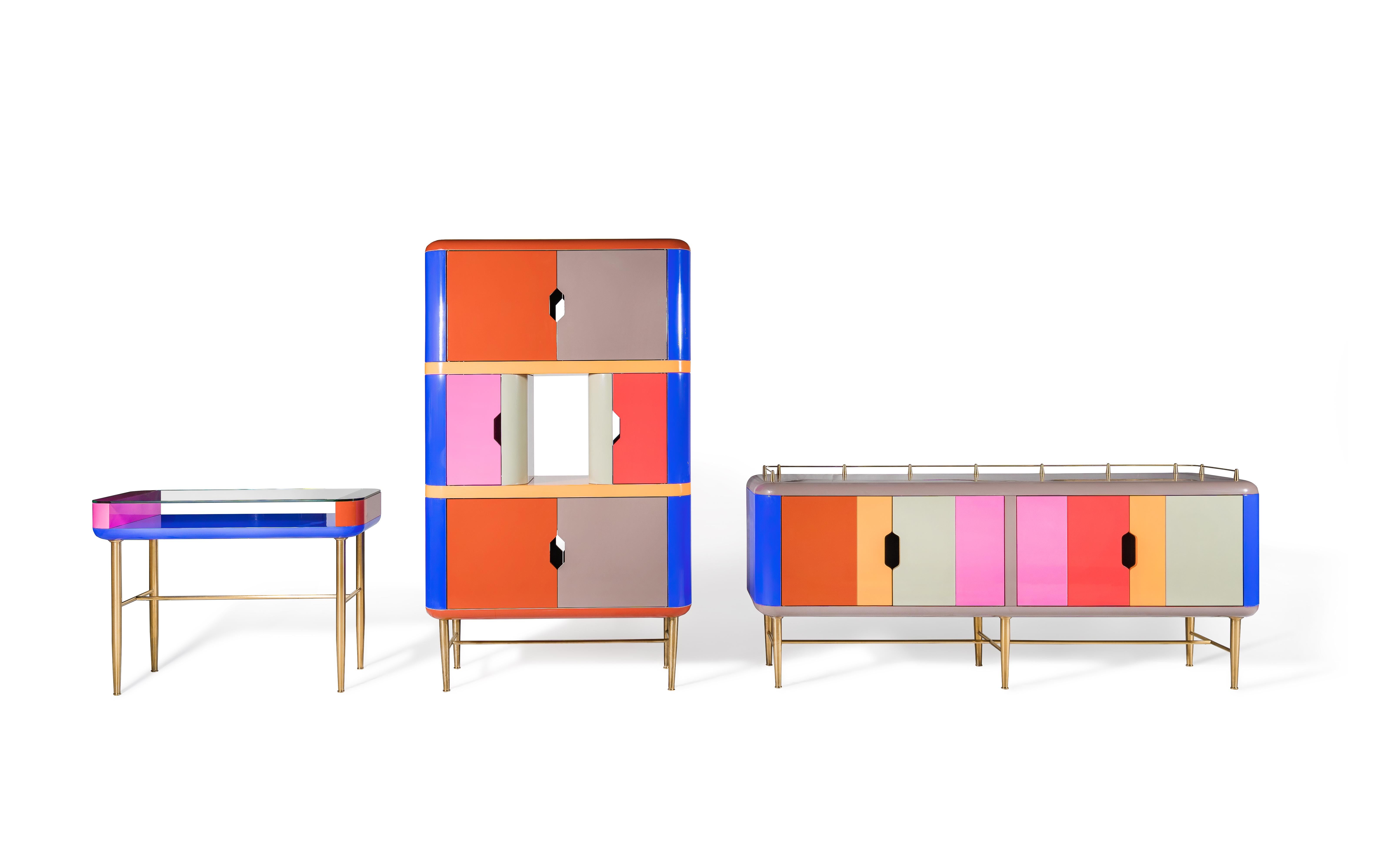 European Dadah, Lacquered Cabinet Designed by Nigel Coates