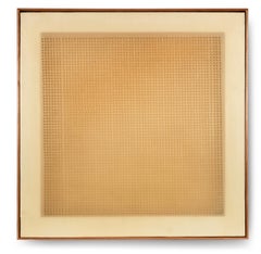 Volume A Moduli Sfasati, 1960, perforated and superimposed plastic canvases 