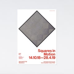 Dadamaino, Squares in Motion, 2018 Exhibition Poster