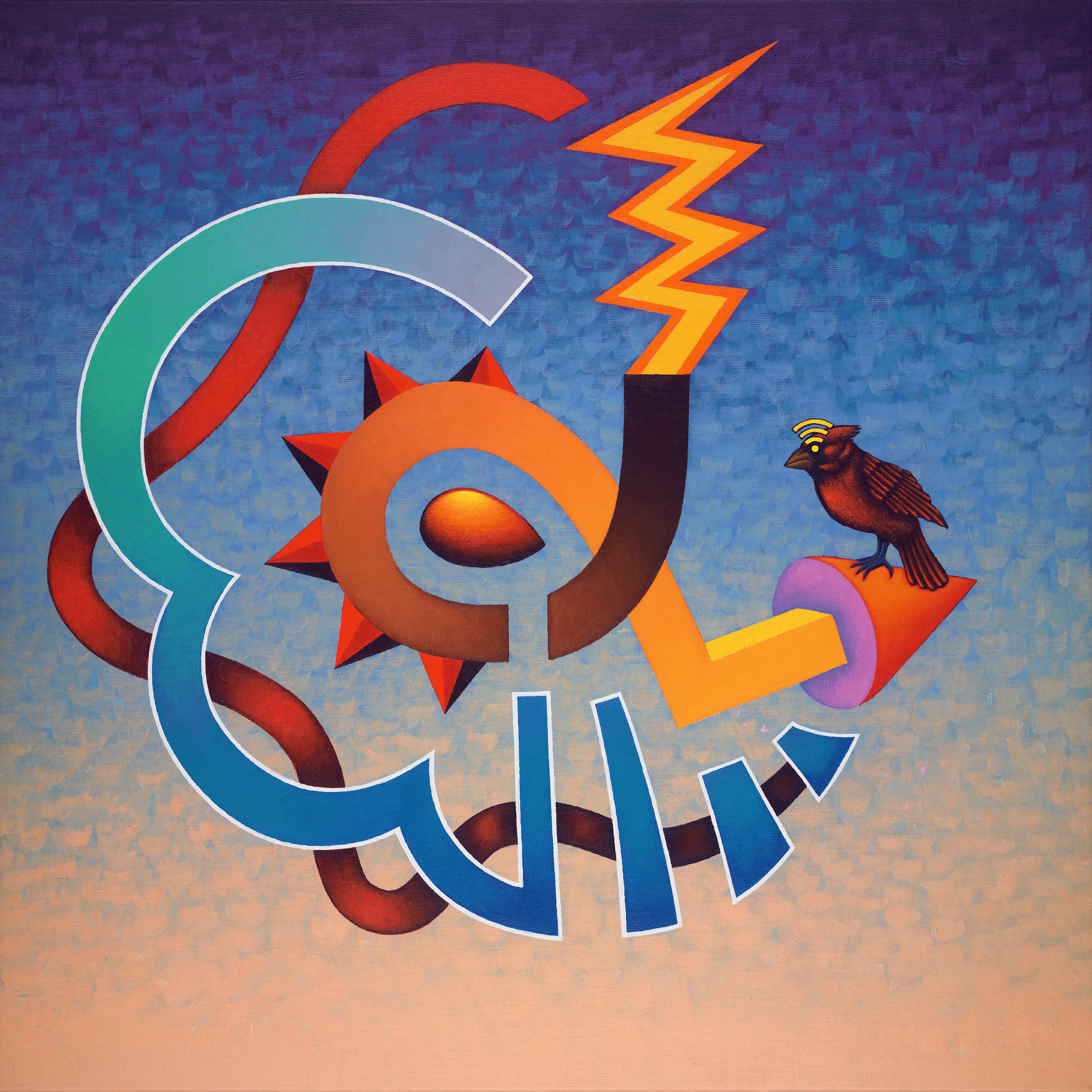 Ancient Future Lifeforms - Painting by Dadara