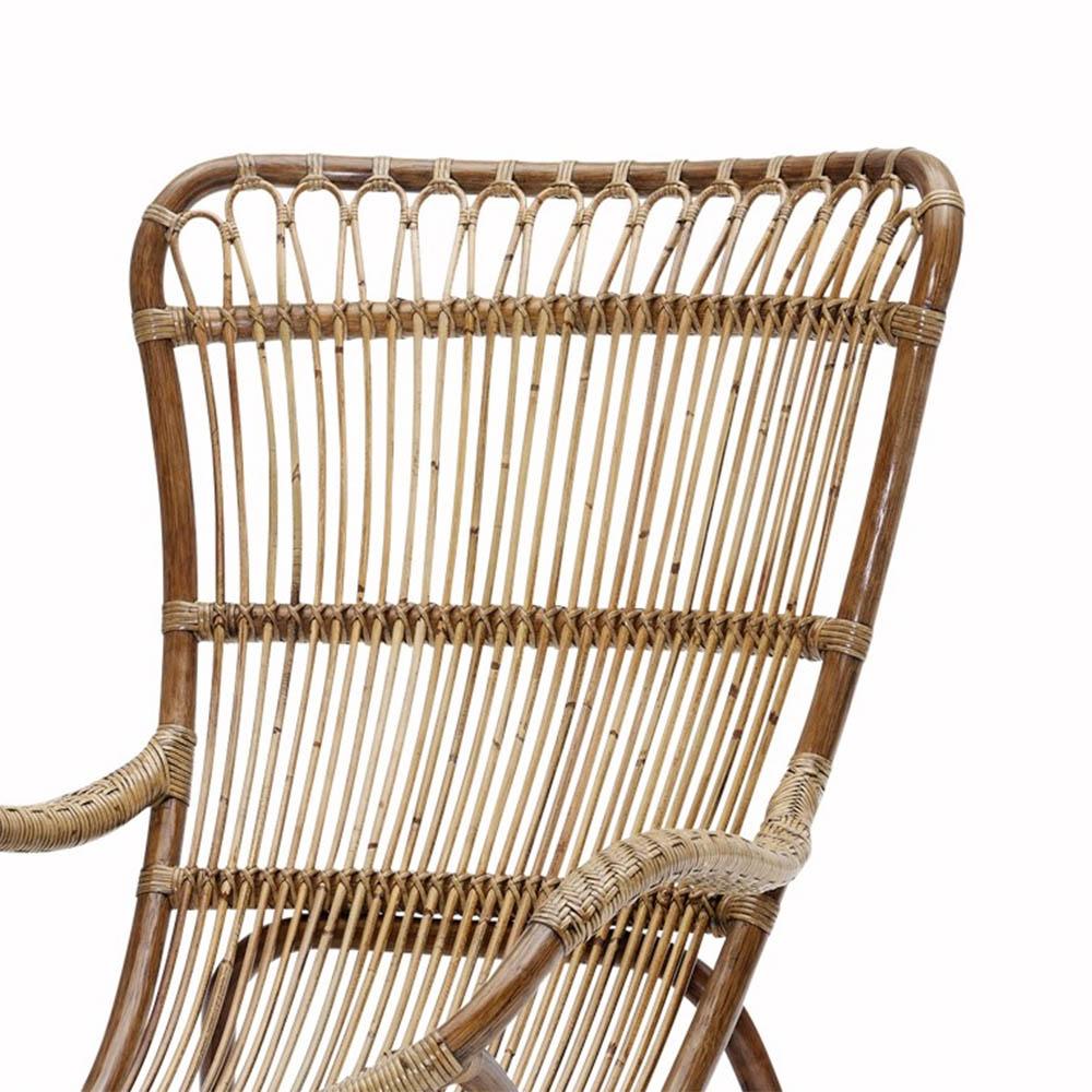 Armchair daddy brown all in 
brown natural rattan.