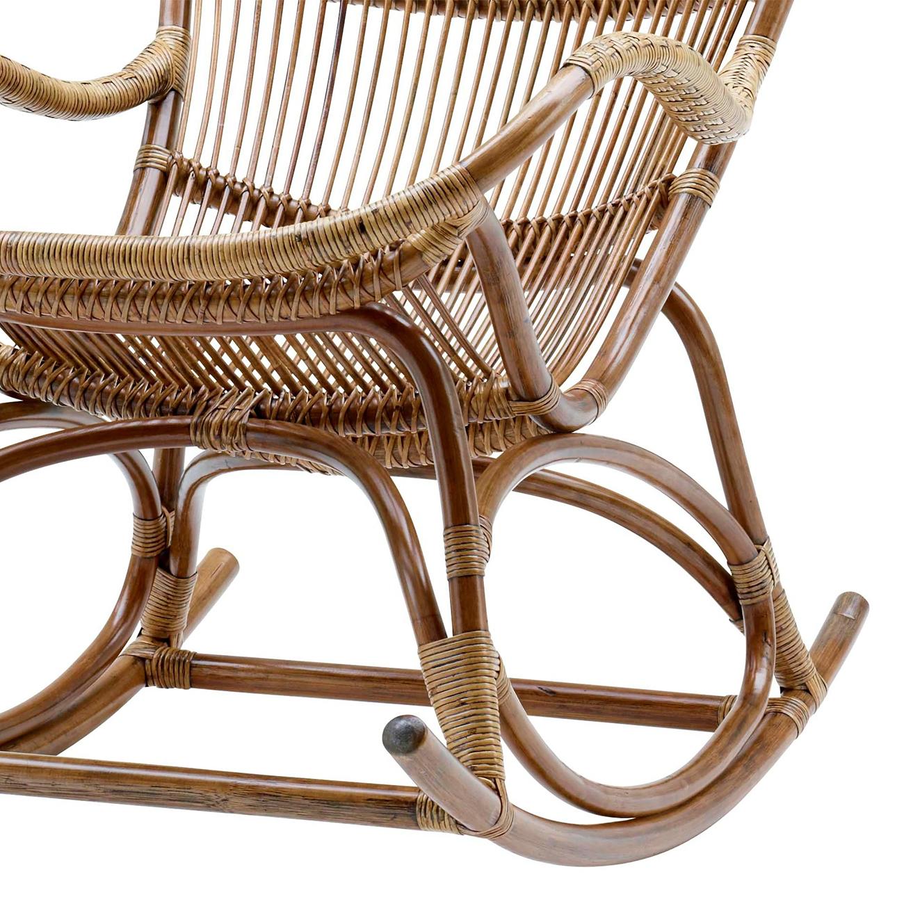 French Daddy Brown Rocking Chair For Sale