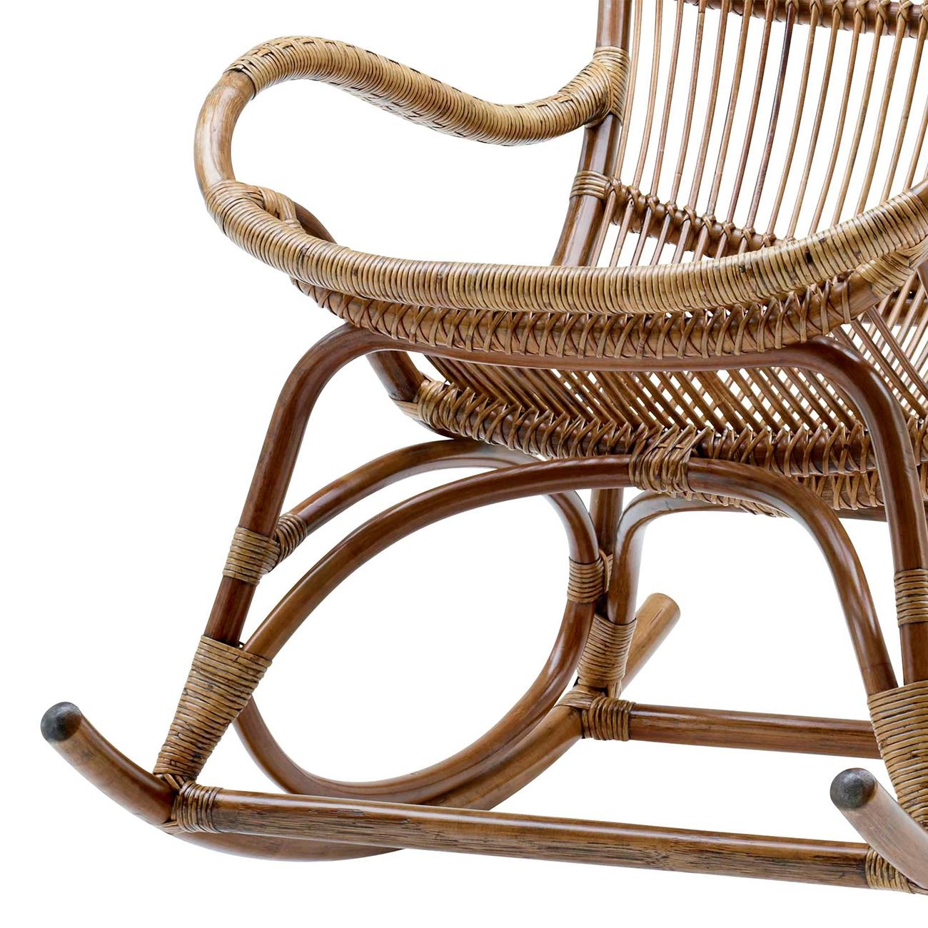 Hand-Crafted Daddy Brown Rocking Chair For Sale